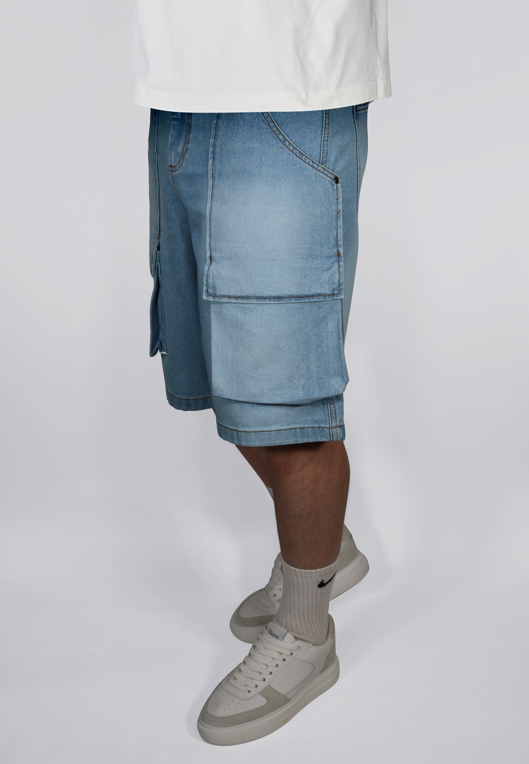 shorts / Denim Cargo Shorts