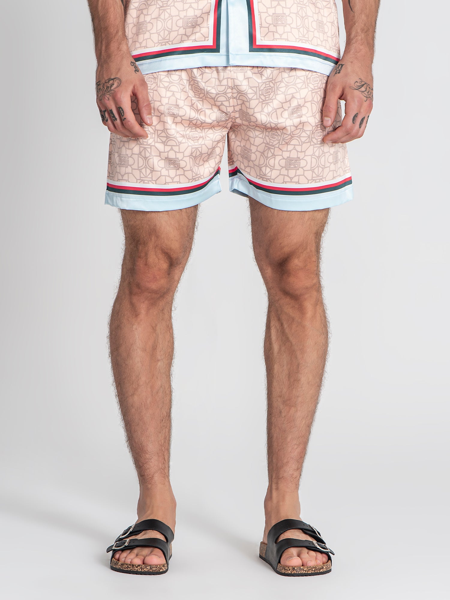 Multicolor GK Déco Satin Shorts