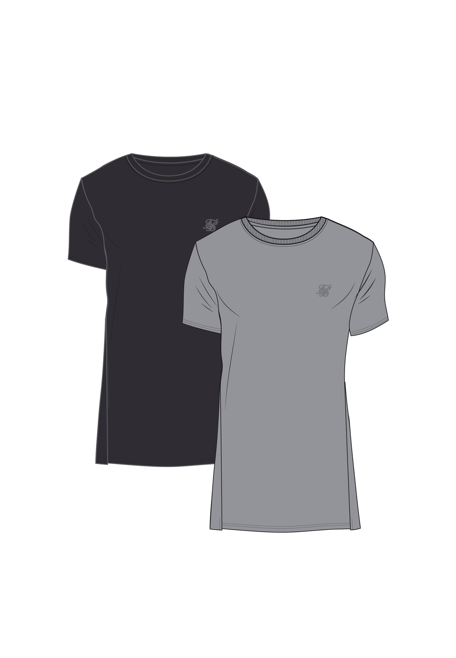 t-shirts / Pack of 2 Muscle Fit T-Shirts