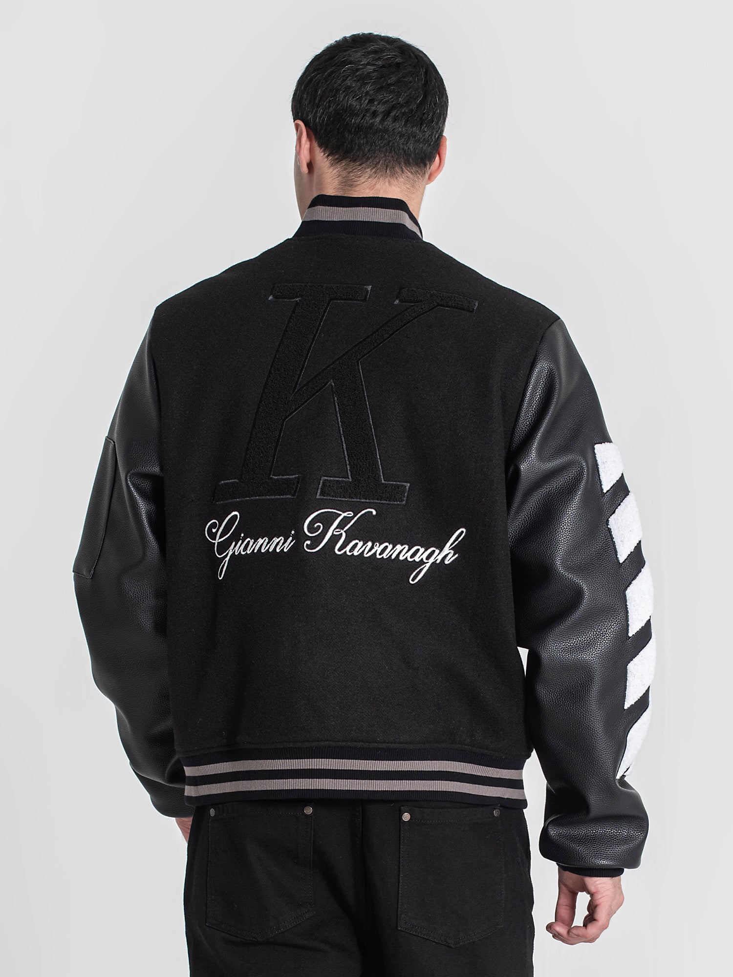 bombers / Black Varsity Bomber Jacket