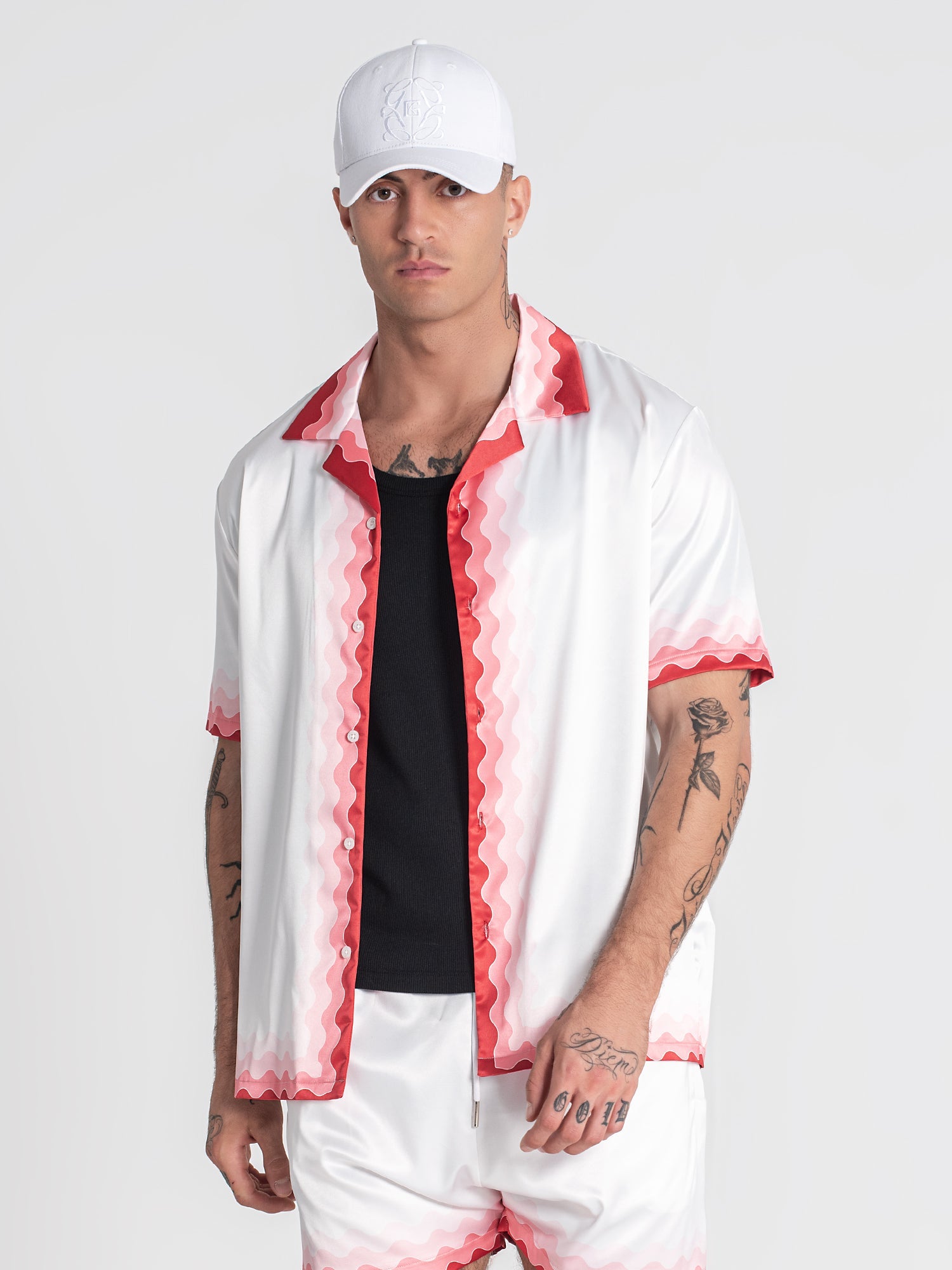 shirts / Multicolor Cherry On Top Satin Shirt