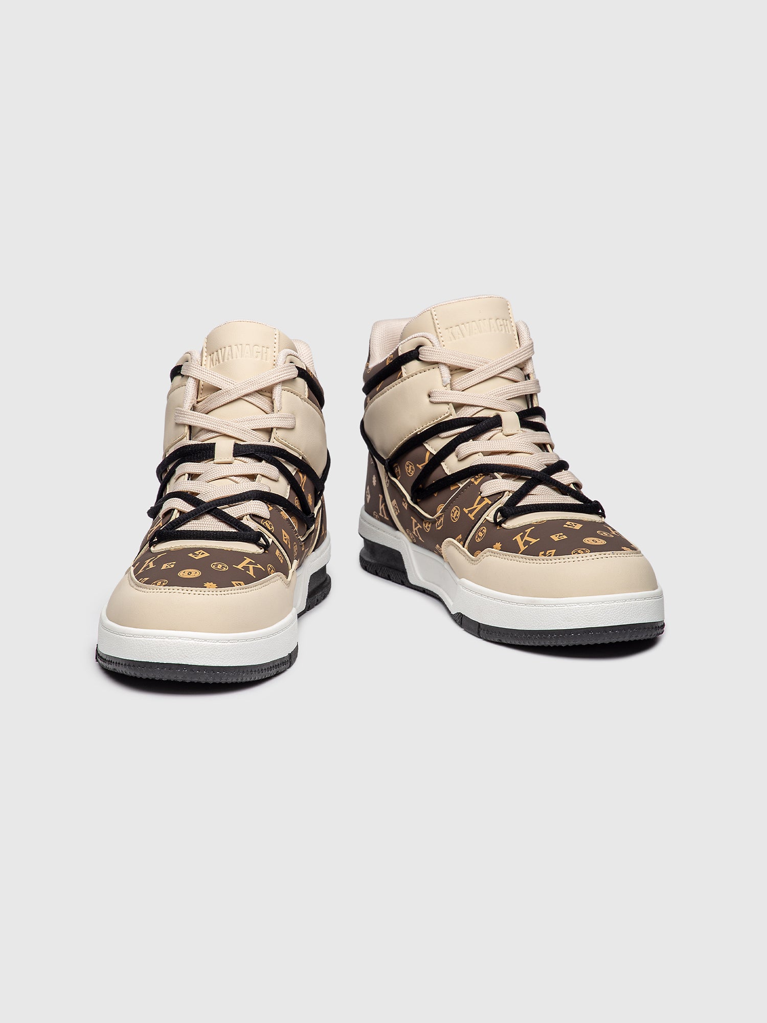 sneakers / Brown Logomania High Sneakers