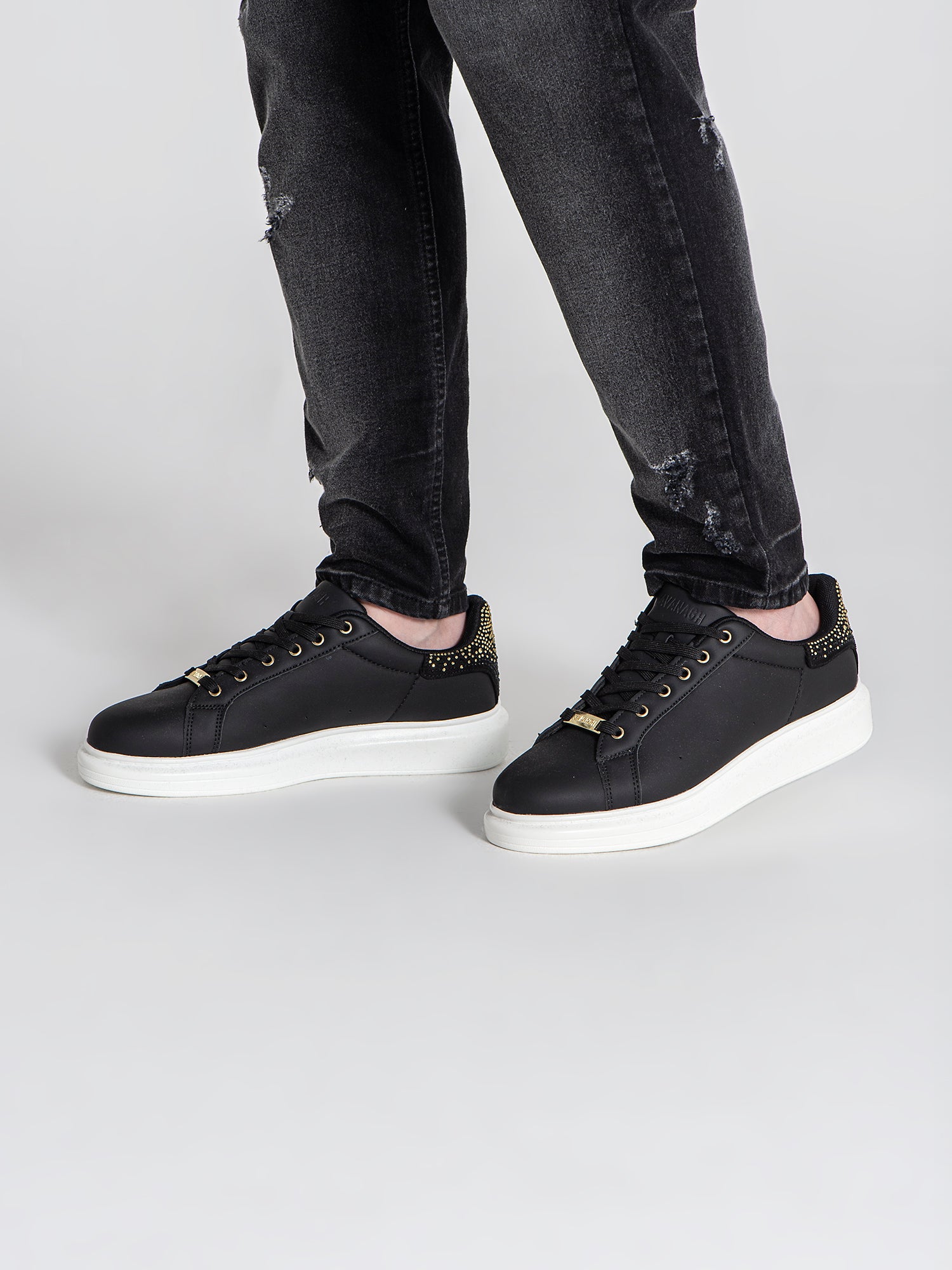sneakers / Black Crystal Fade Sneakers