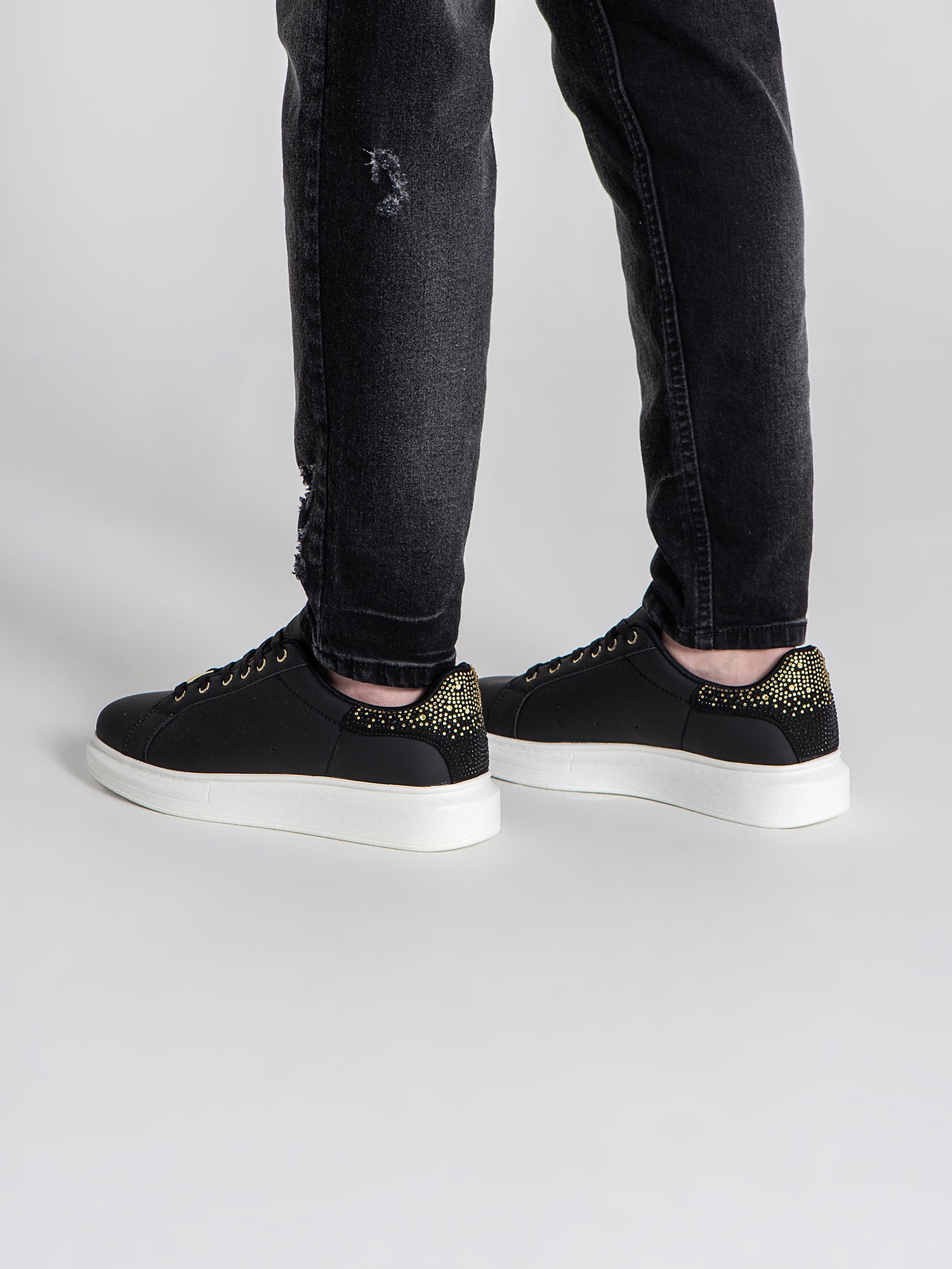 sneakers / Black Crystal Fade Sneakers
