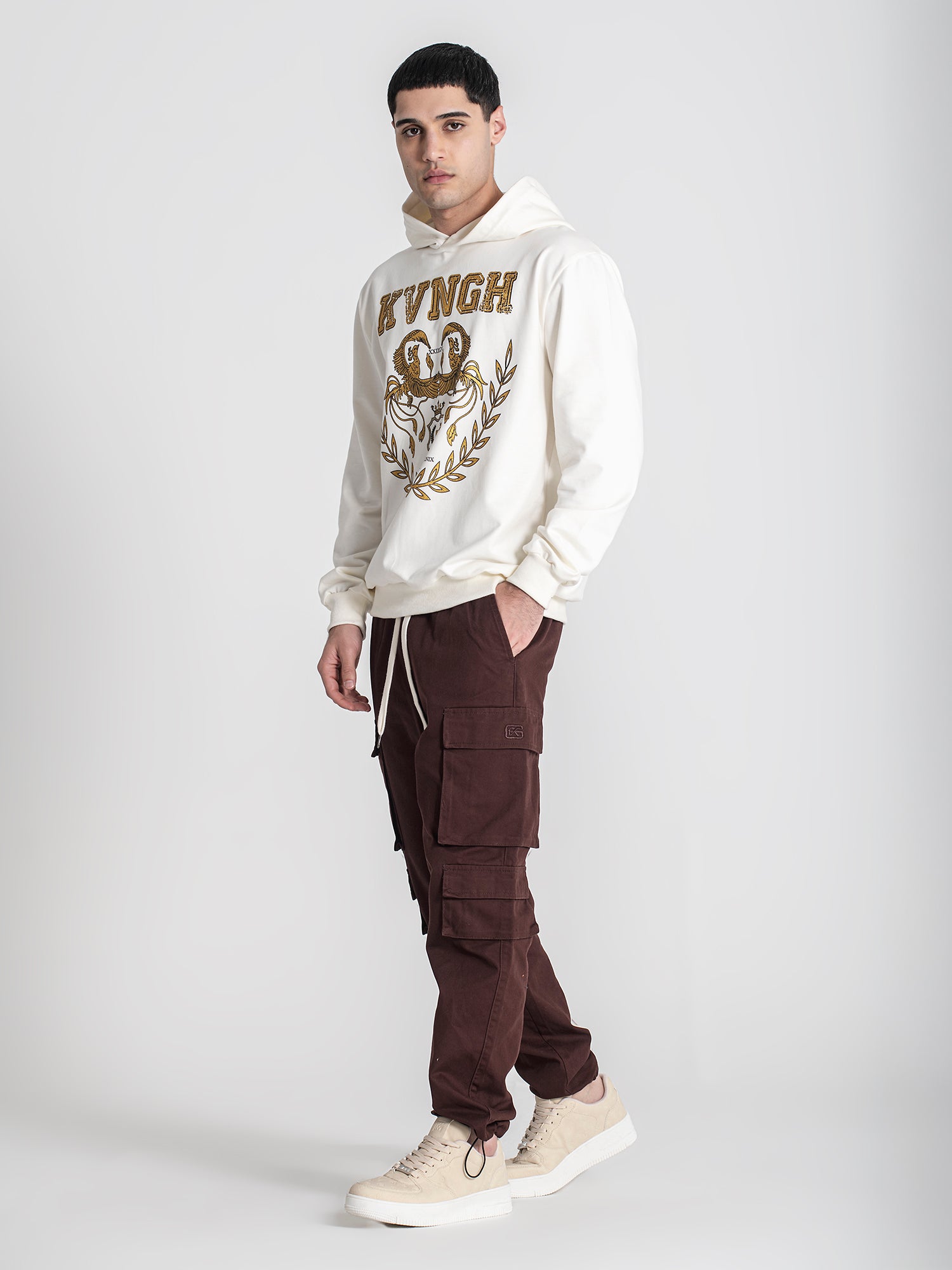 hoodies / Beige Phoenix Hoodie