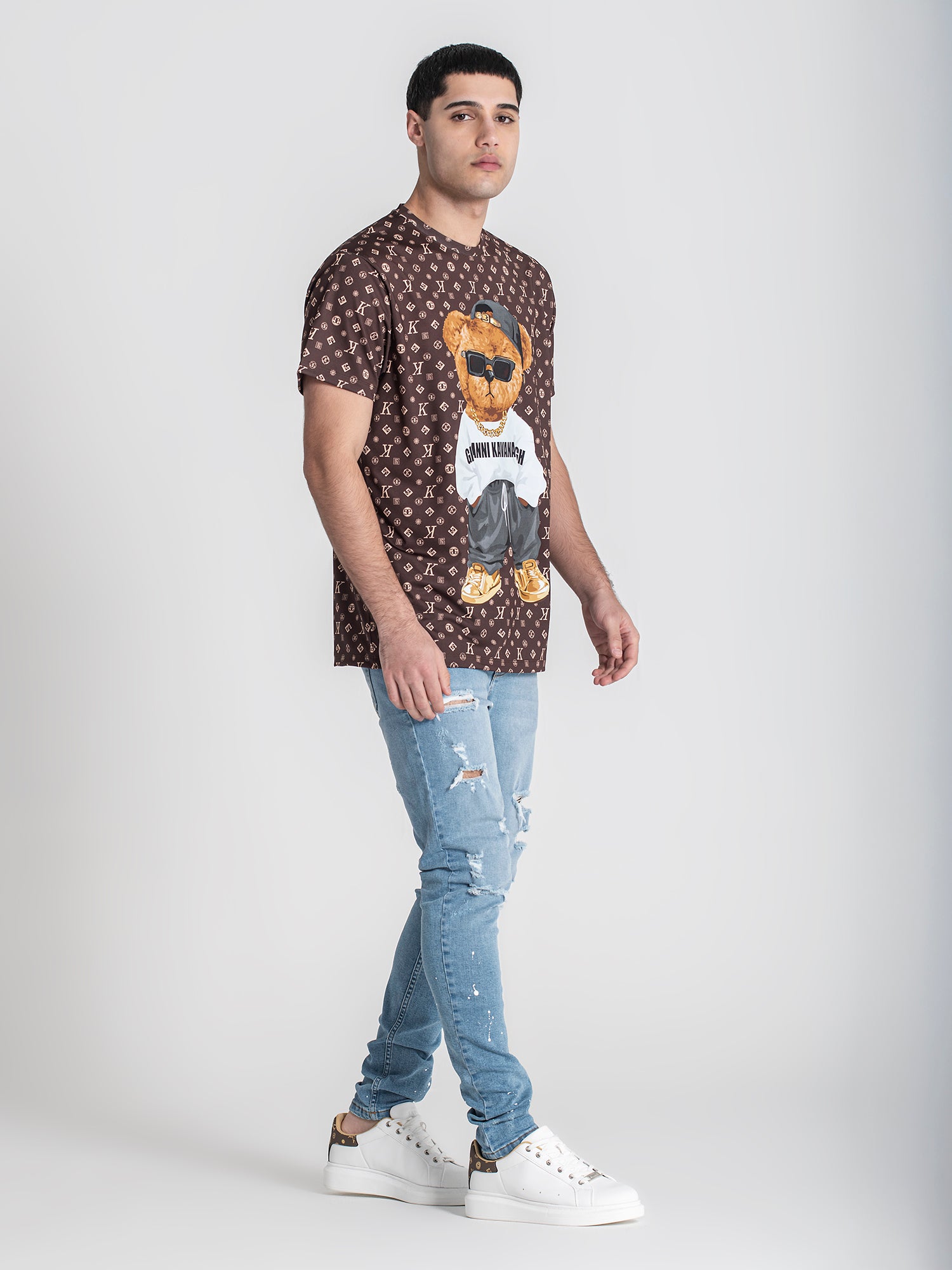 t-shirts / Brown Logomania Bear Tee