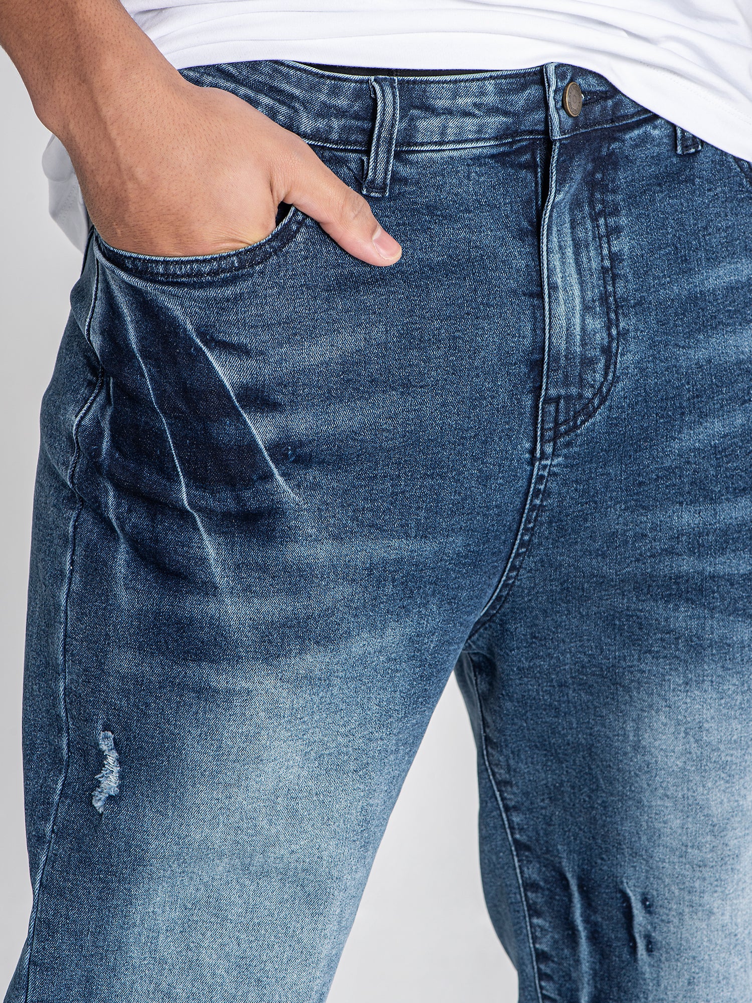 jeans / Dark Blue Scratch Jeans