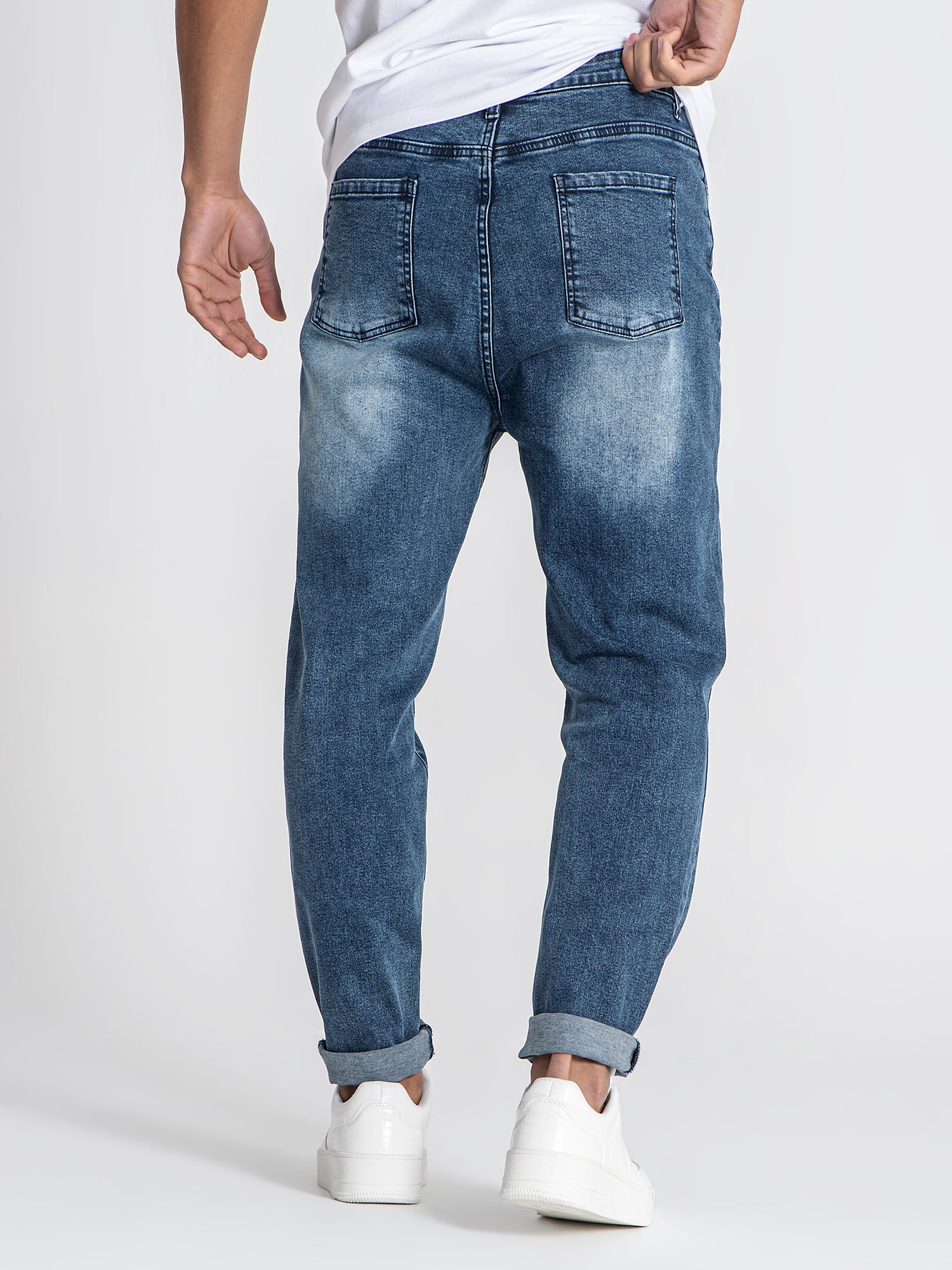 jeans / Dark Blue Scratch Jeans