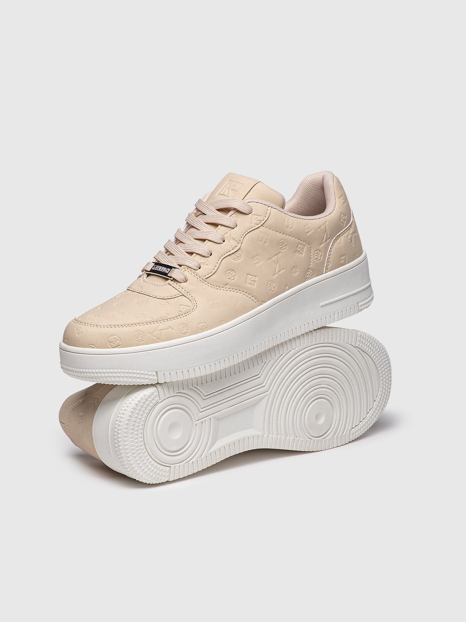 sneakers / Beige Logomania Sneakers