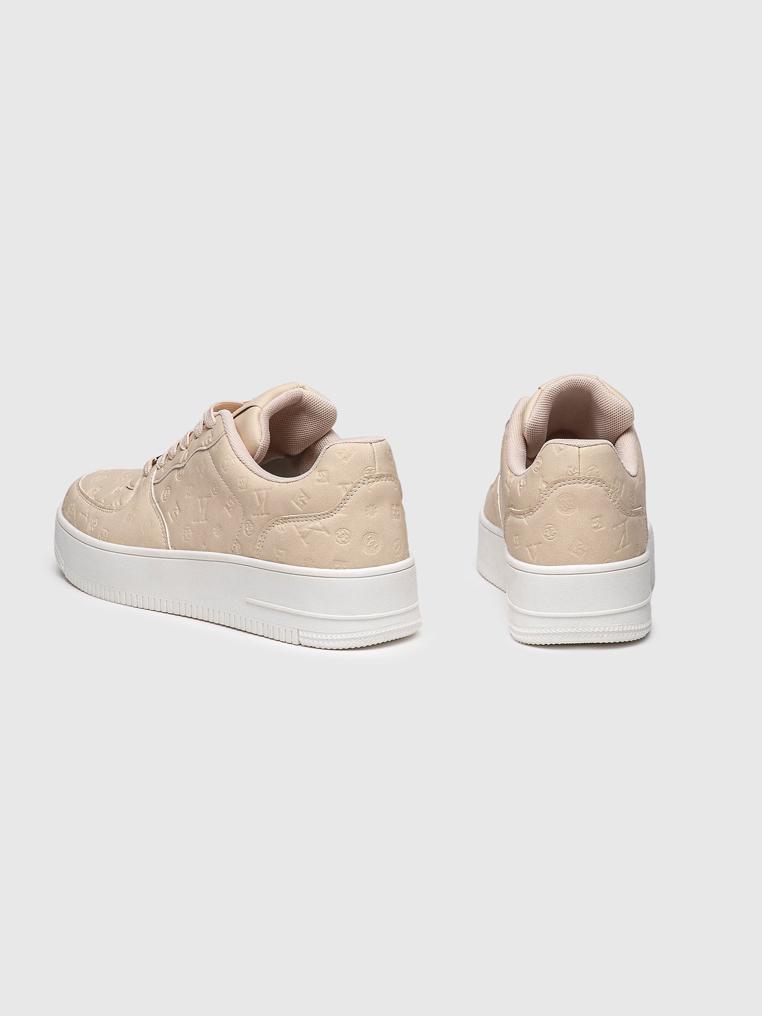 sneakers / Beige Logomania Sneakers