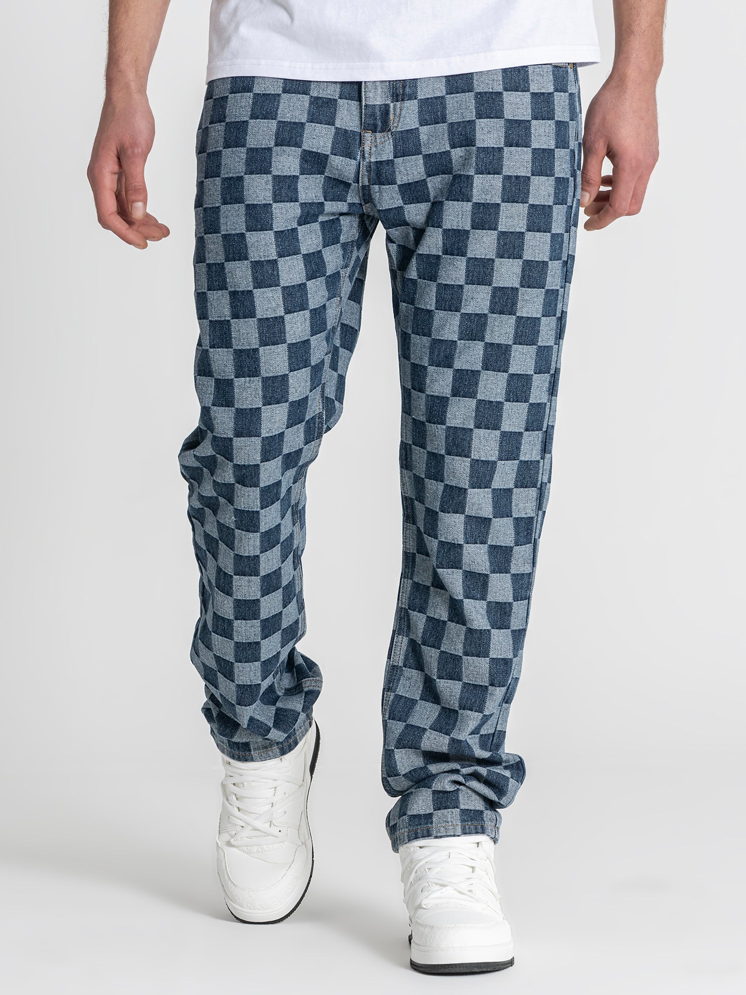 Medium Blue Squared Jeans