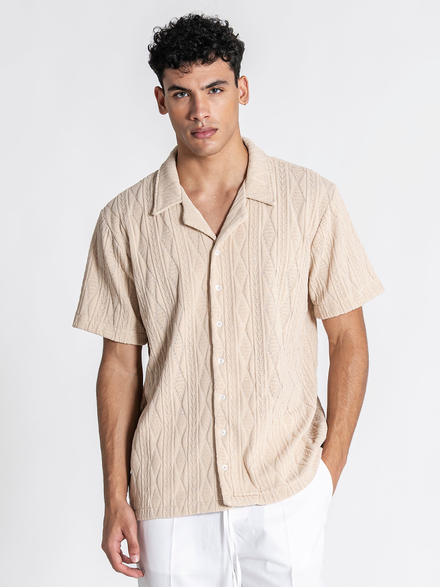 Beige Diamond Shirt