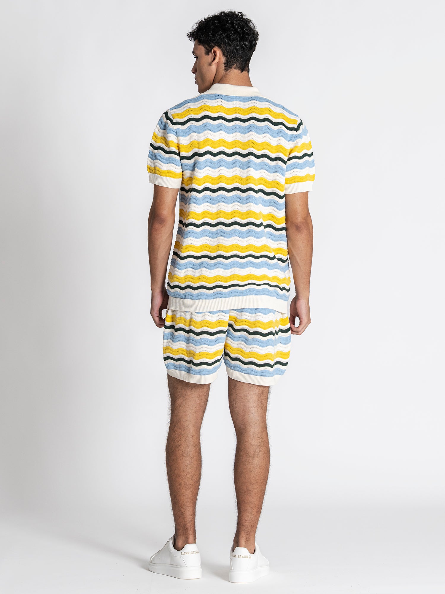 Multicolor Wave Knit Set