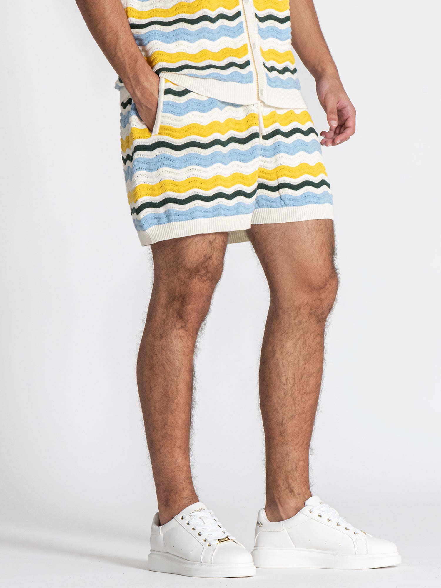 Multicolor Wave Knit Set