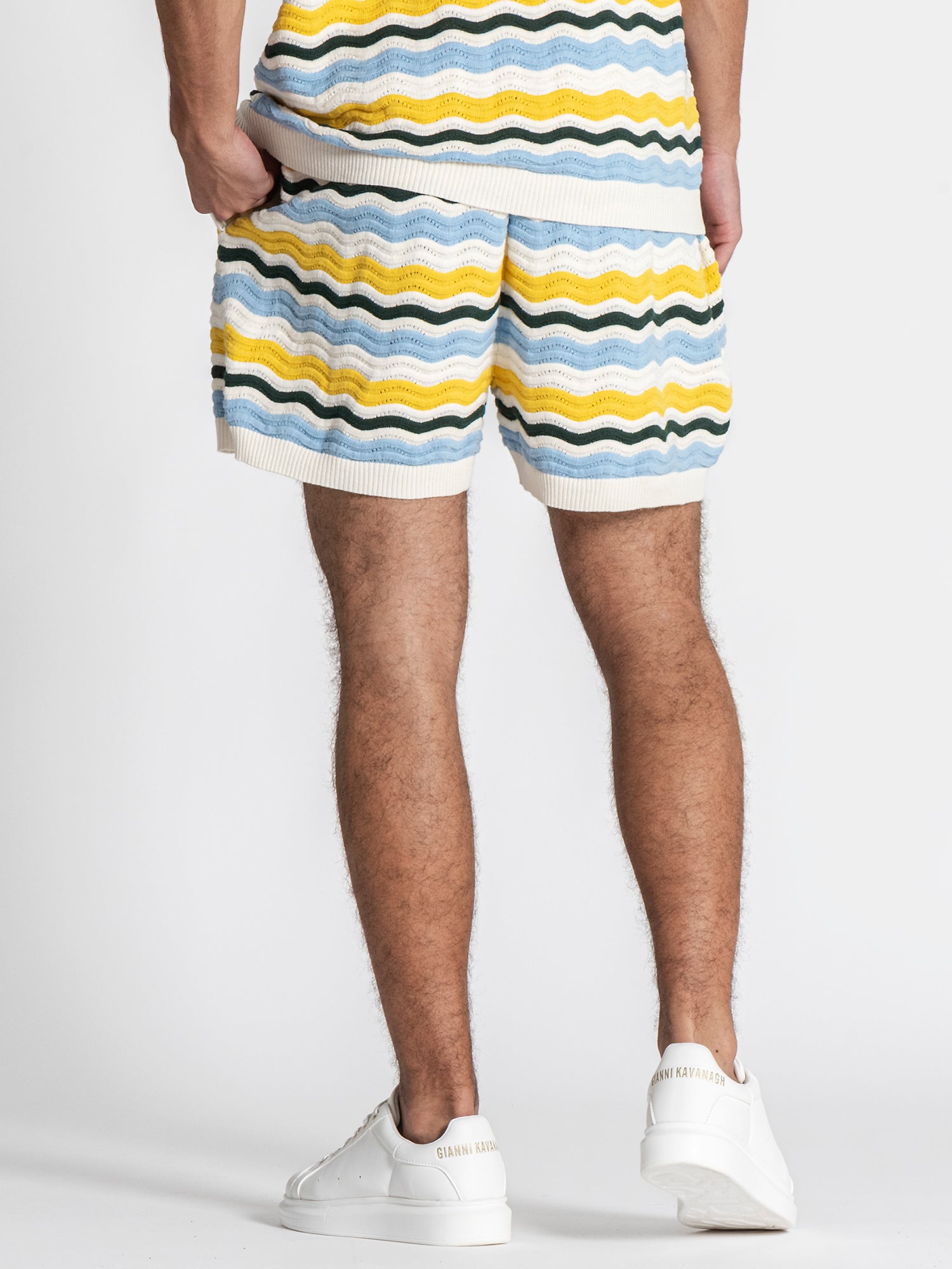 Multicolor Wave Knit Set