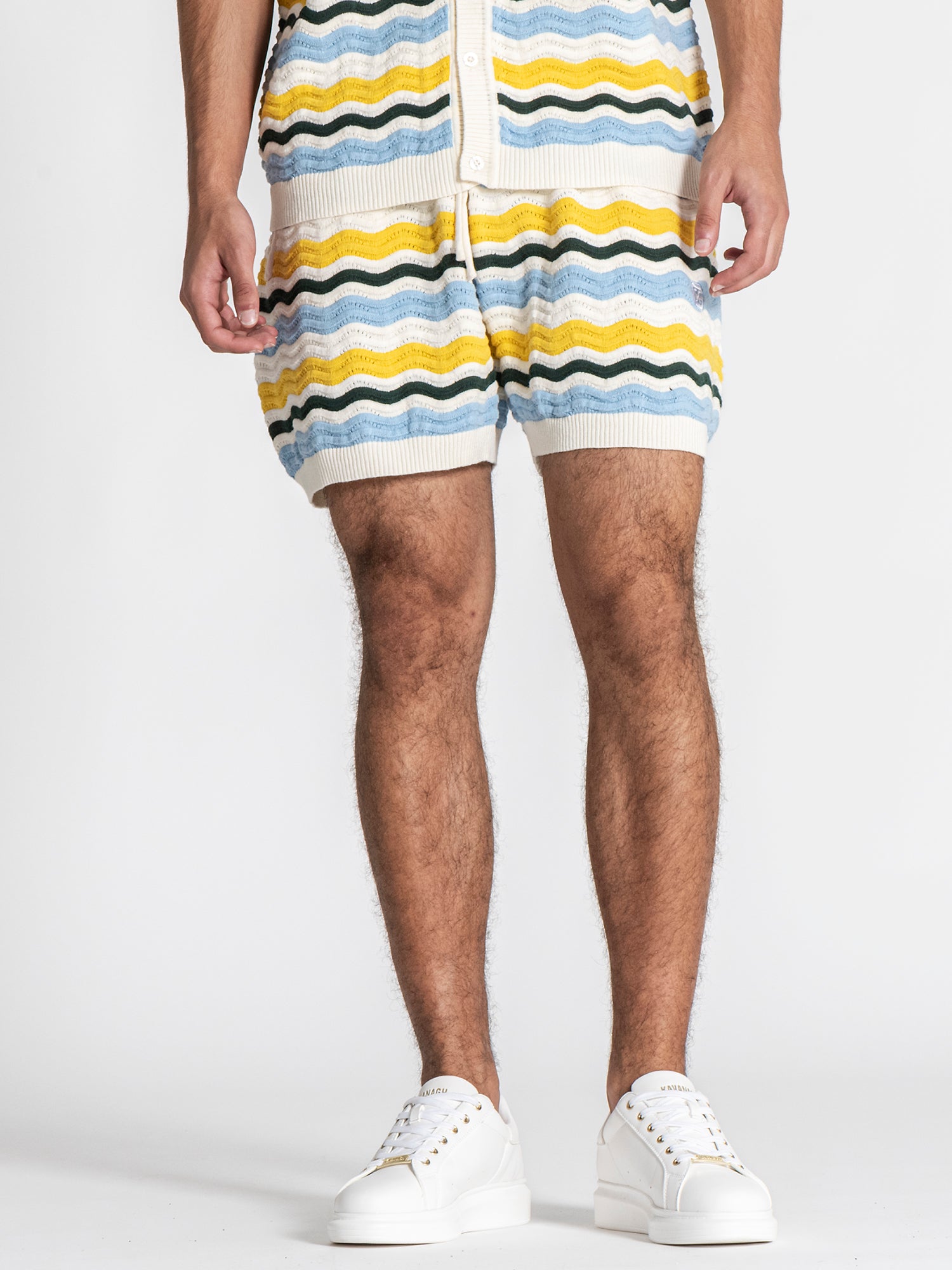 Multicolor Wave Knit Set