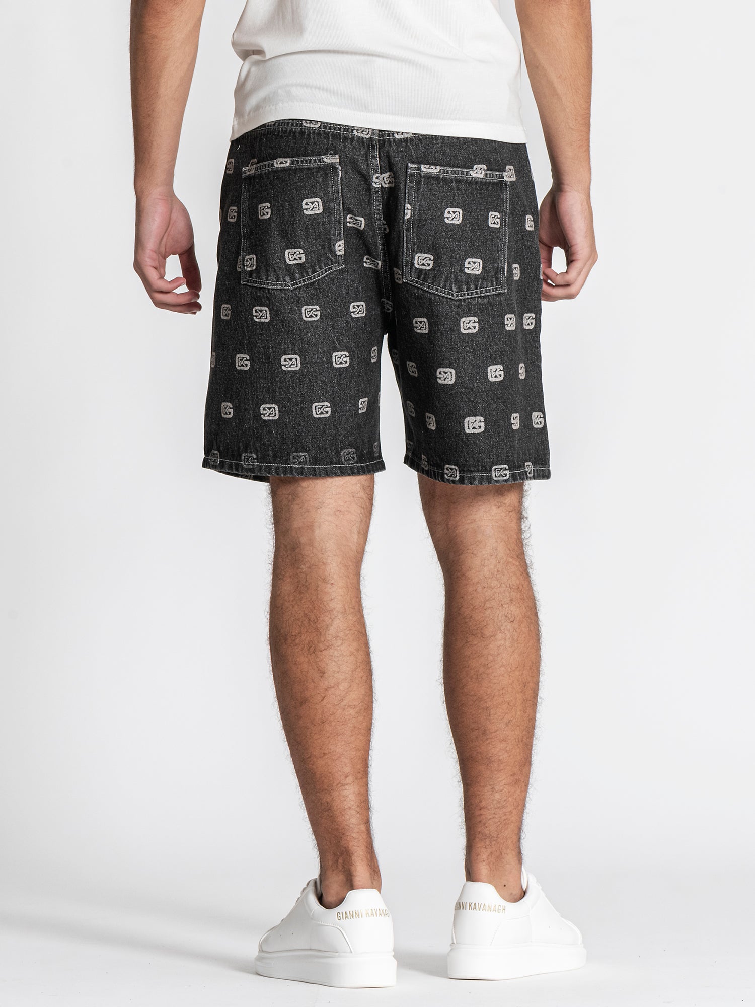 Grey GK Denim Shorts
