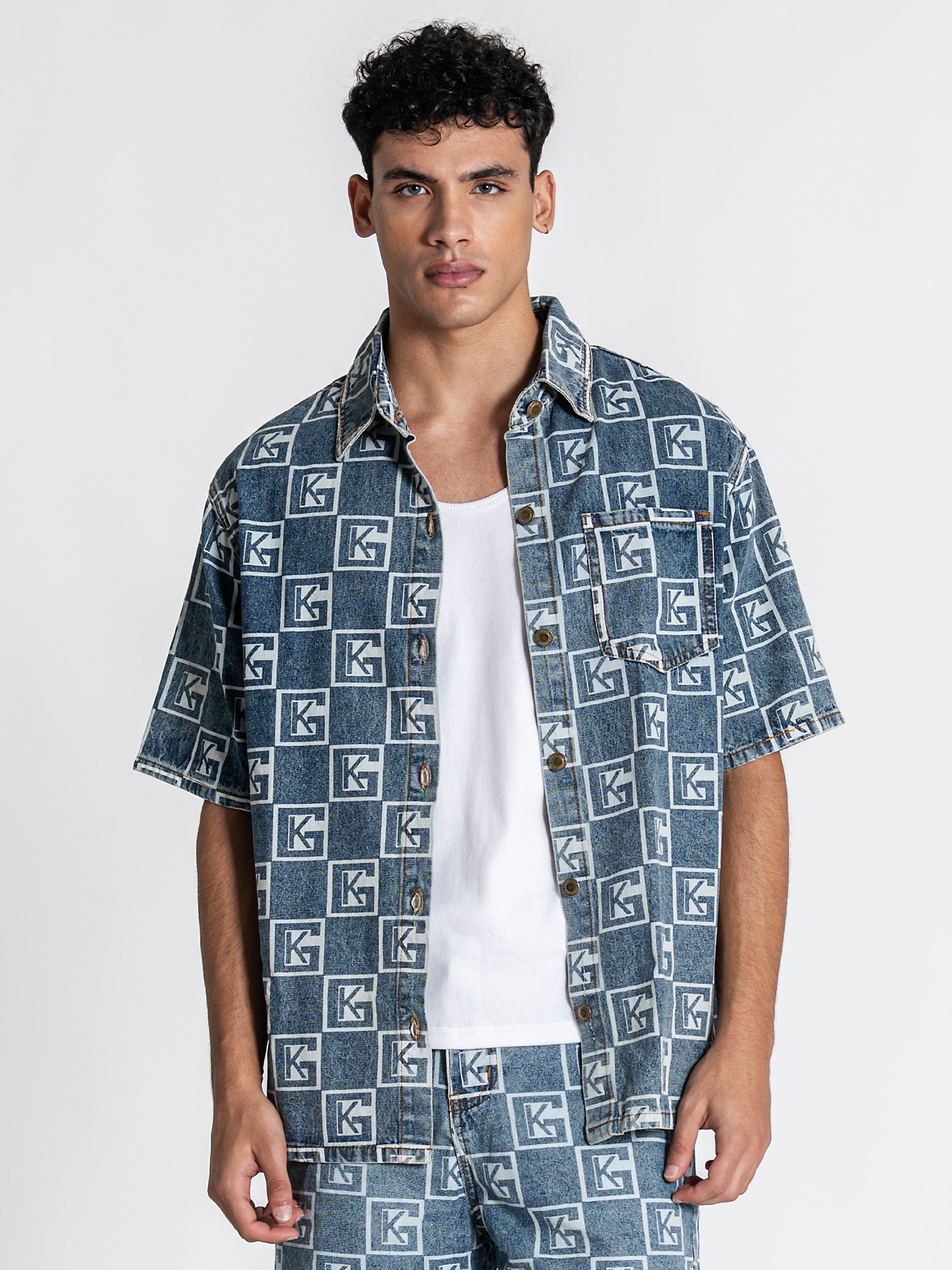 Blue Clone Denim Shirt