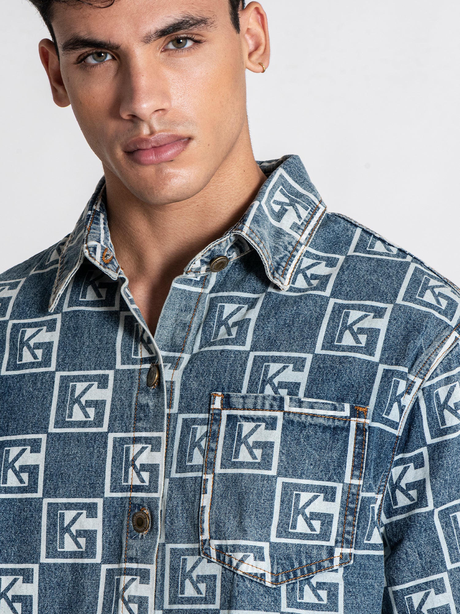 Blue Clone Denim Shirt