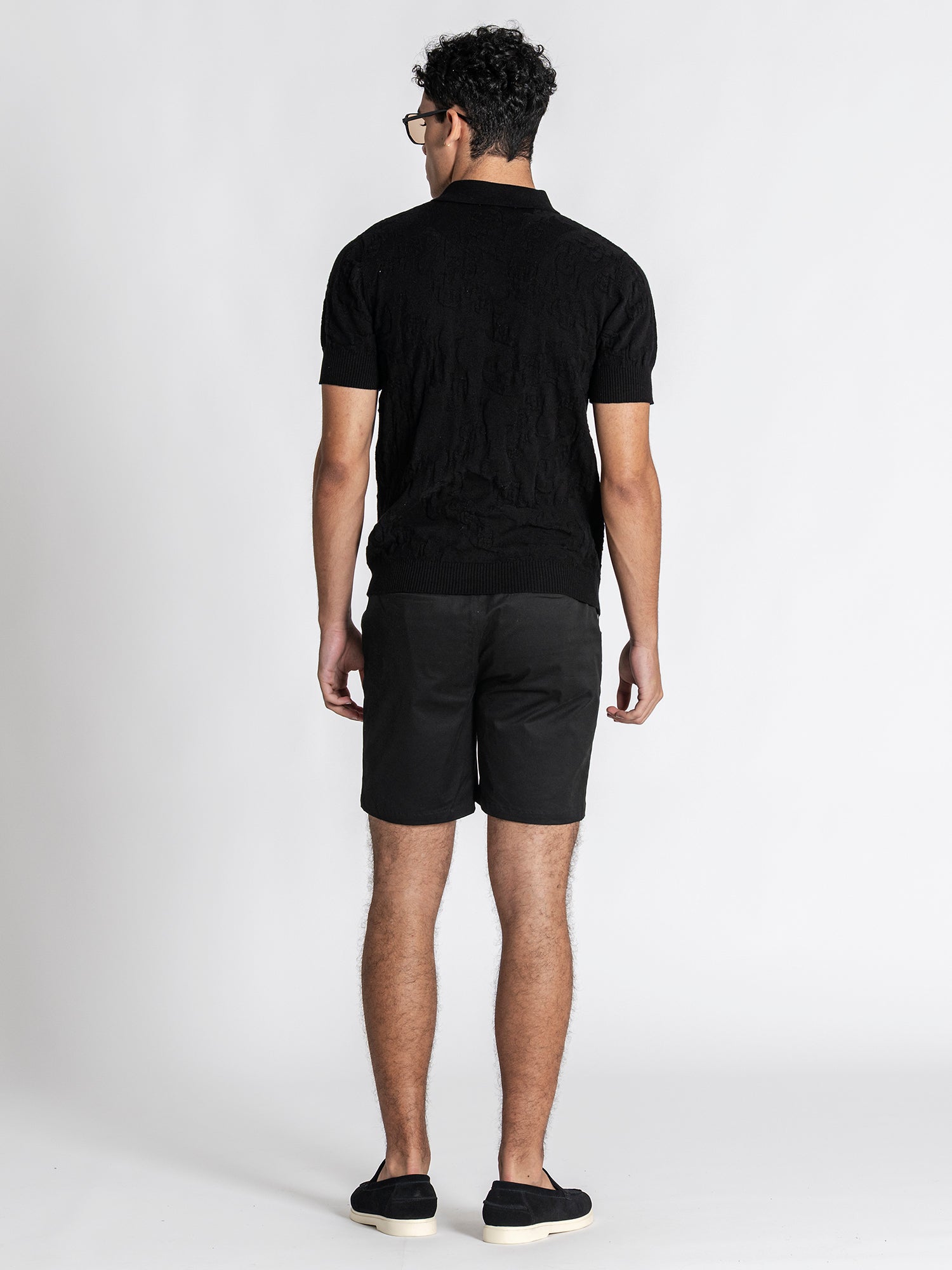 Black Majestic Knit Polo