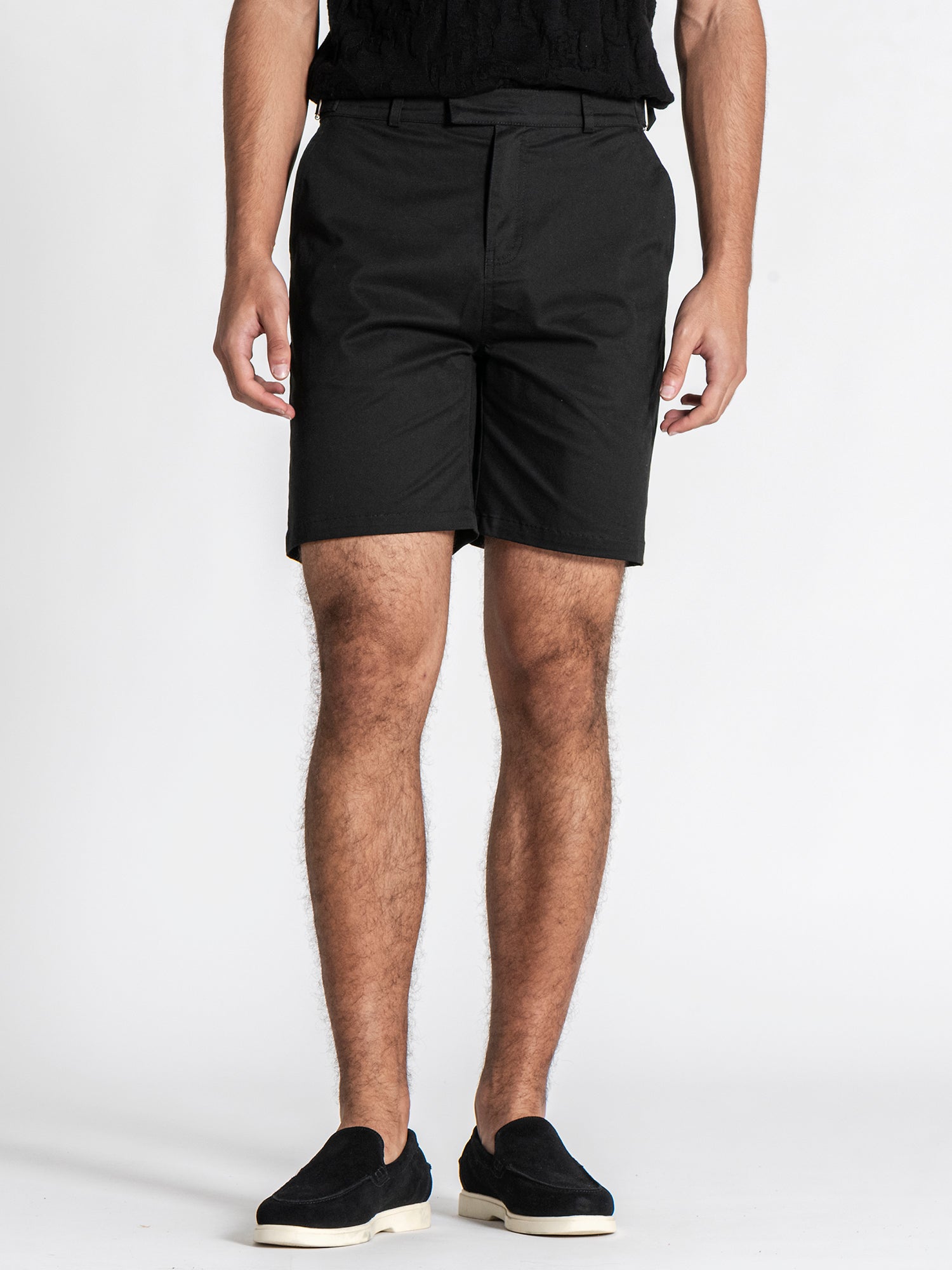 Black Lock Chino Shorts