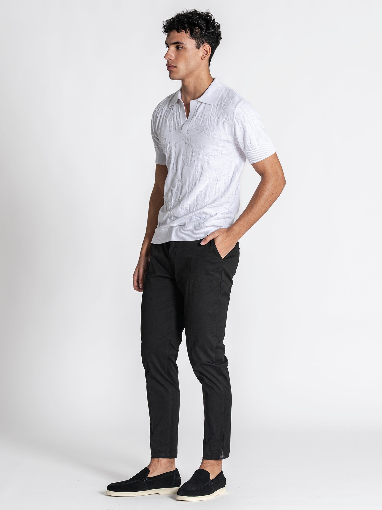 White Majestic Knit Polo