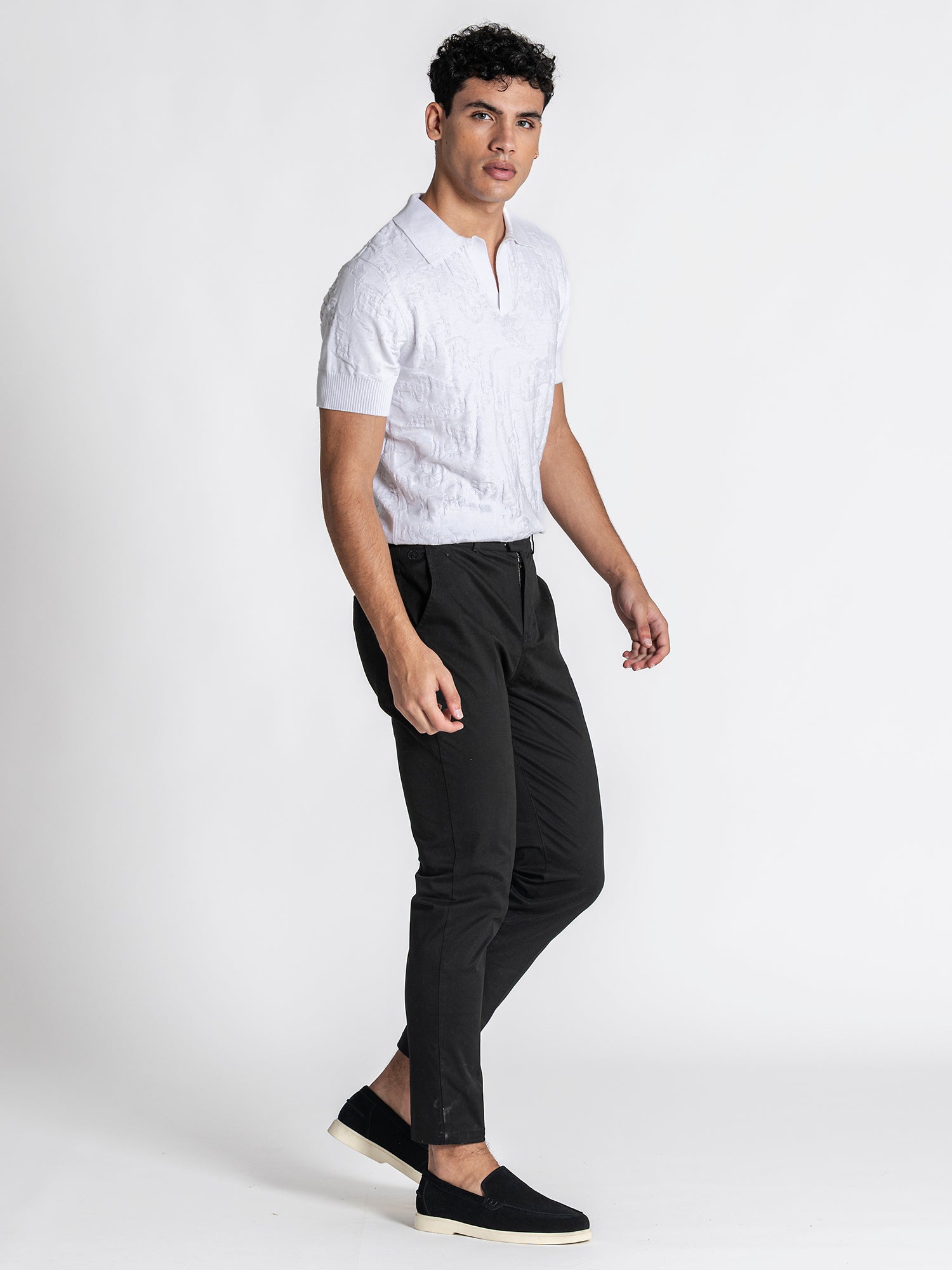 White Majestic Knit Polo