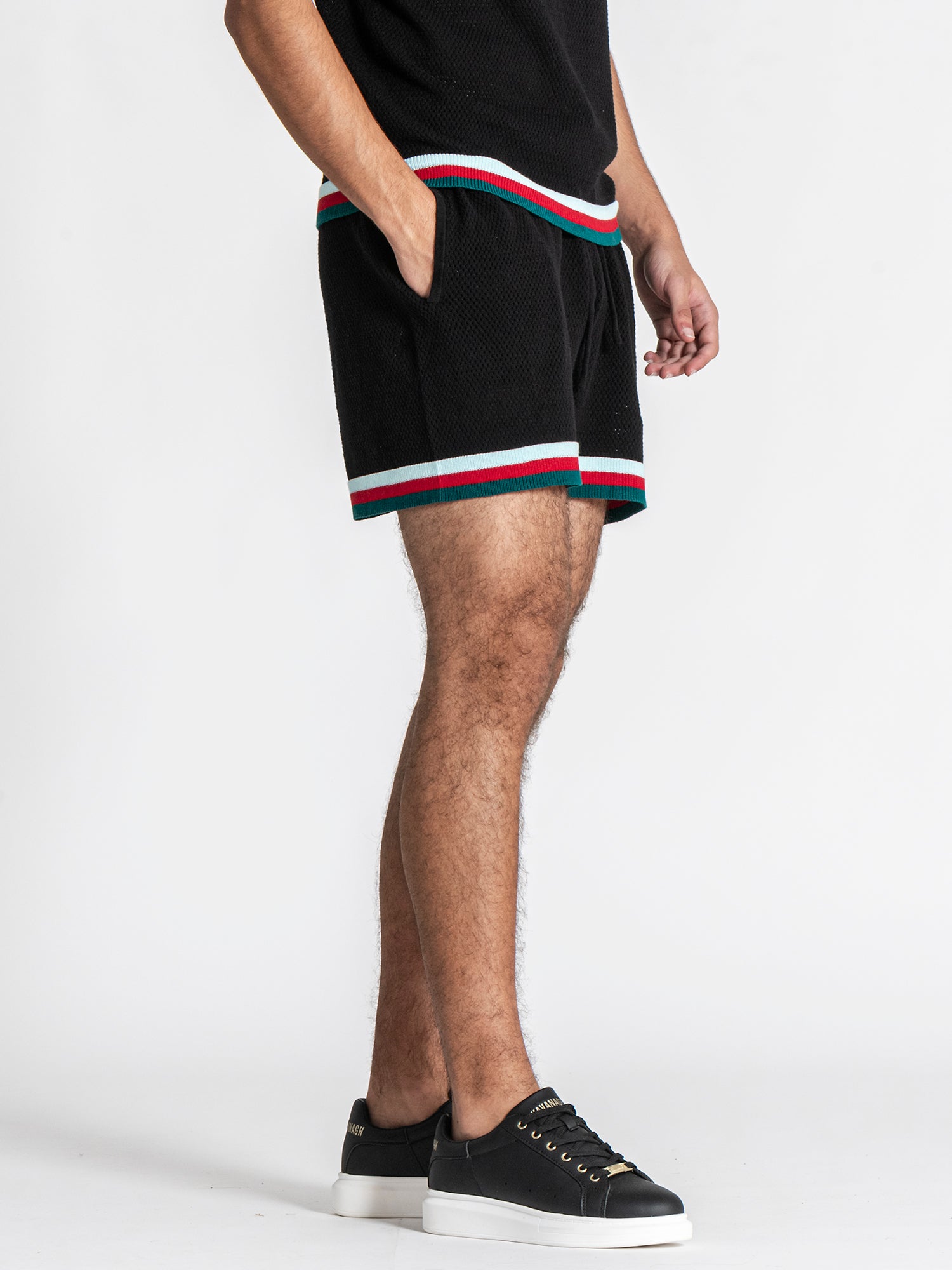 Black Striped GK Knit Set