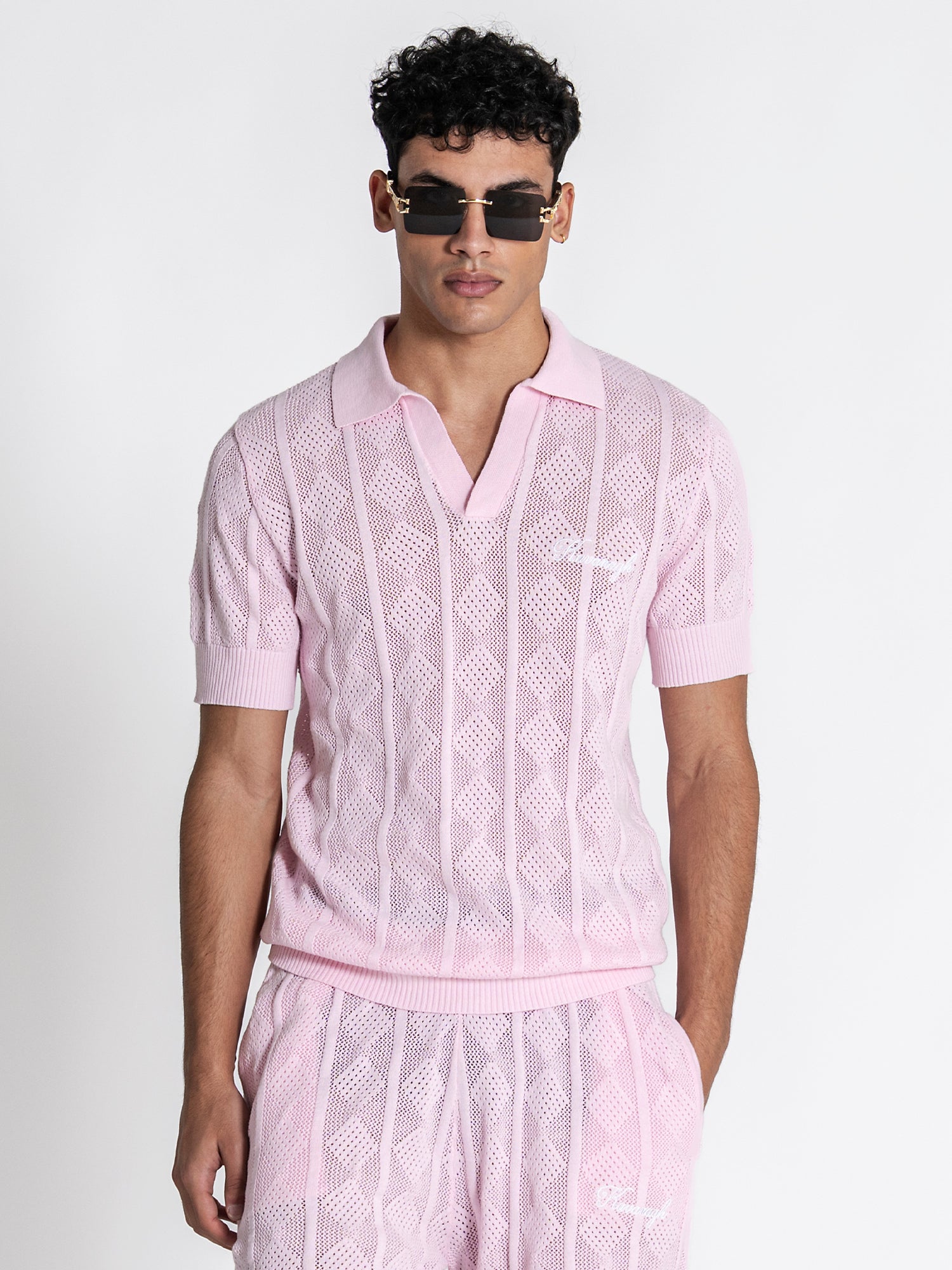 Light Pink Identity Knit Set