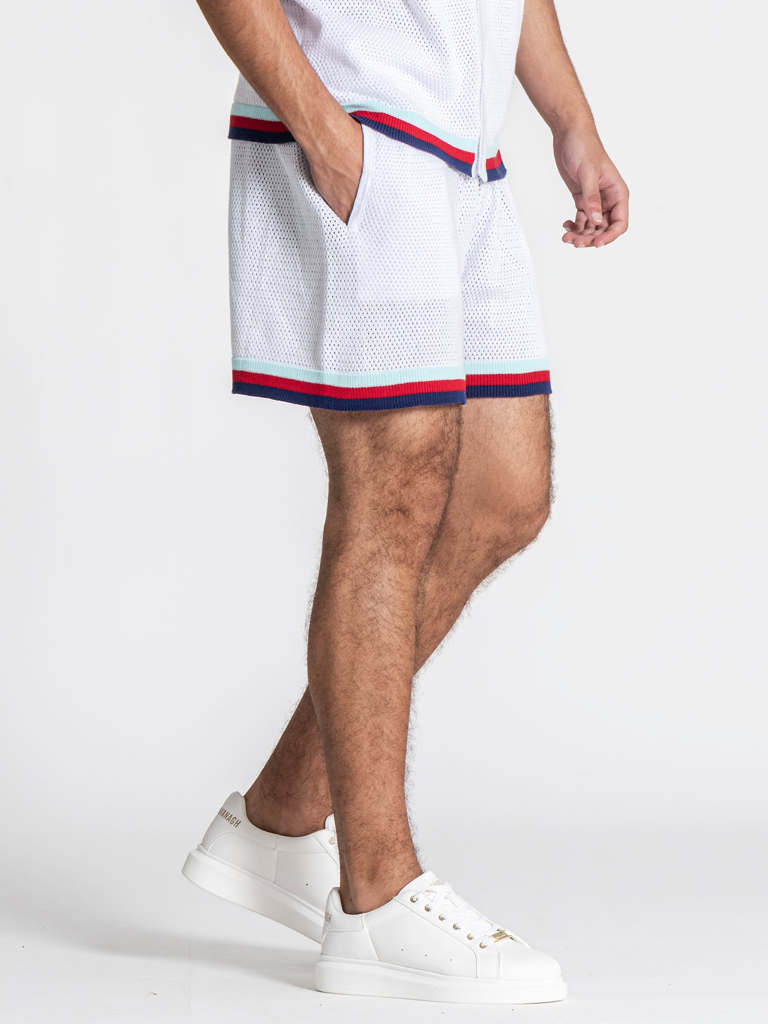 White Striped GK Knit Set