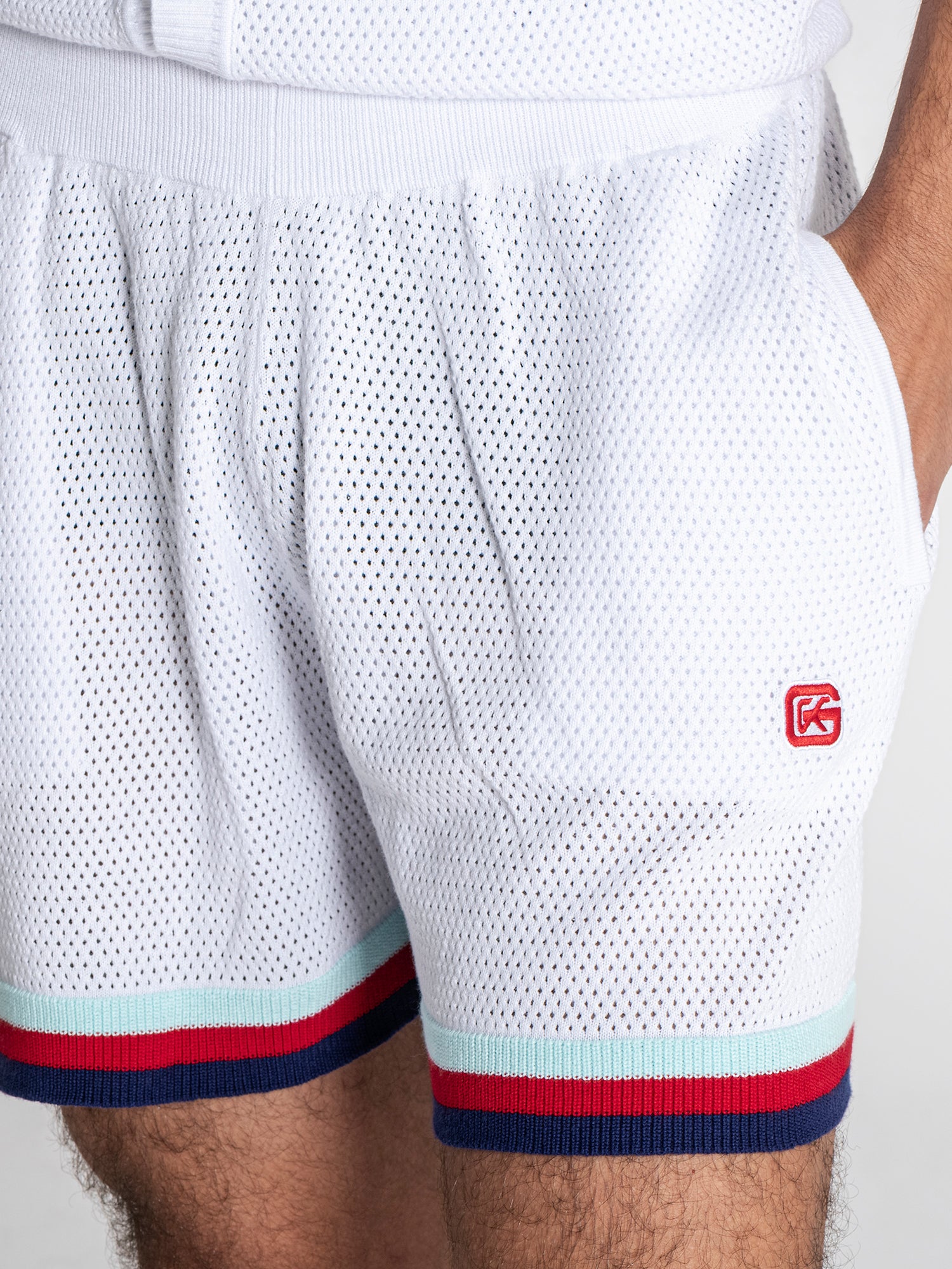 White Striped GK Knit Set