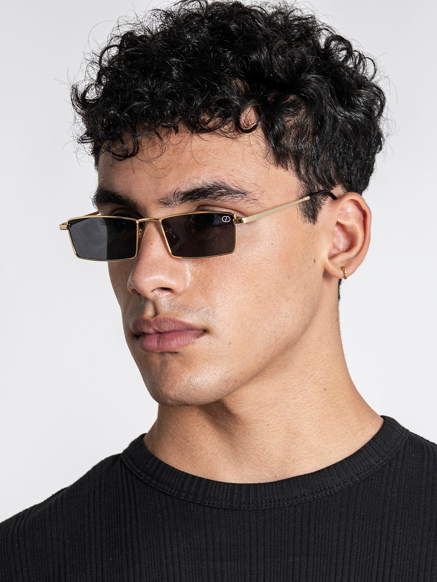 Black Rectangle Sunglasses
