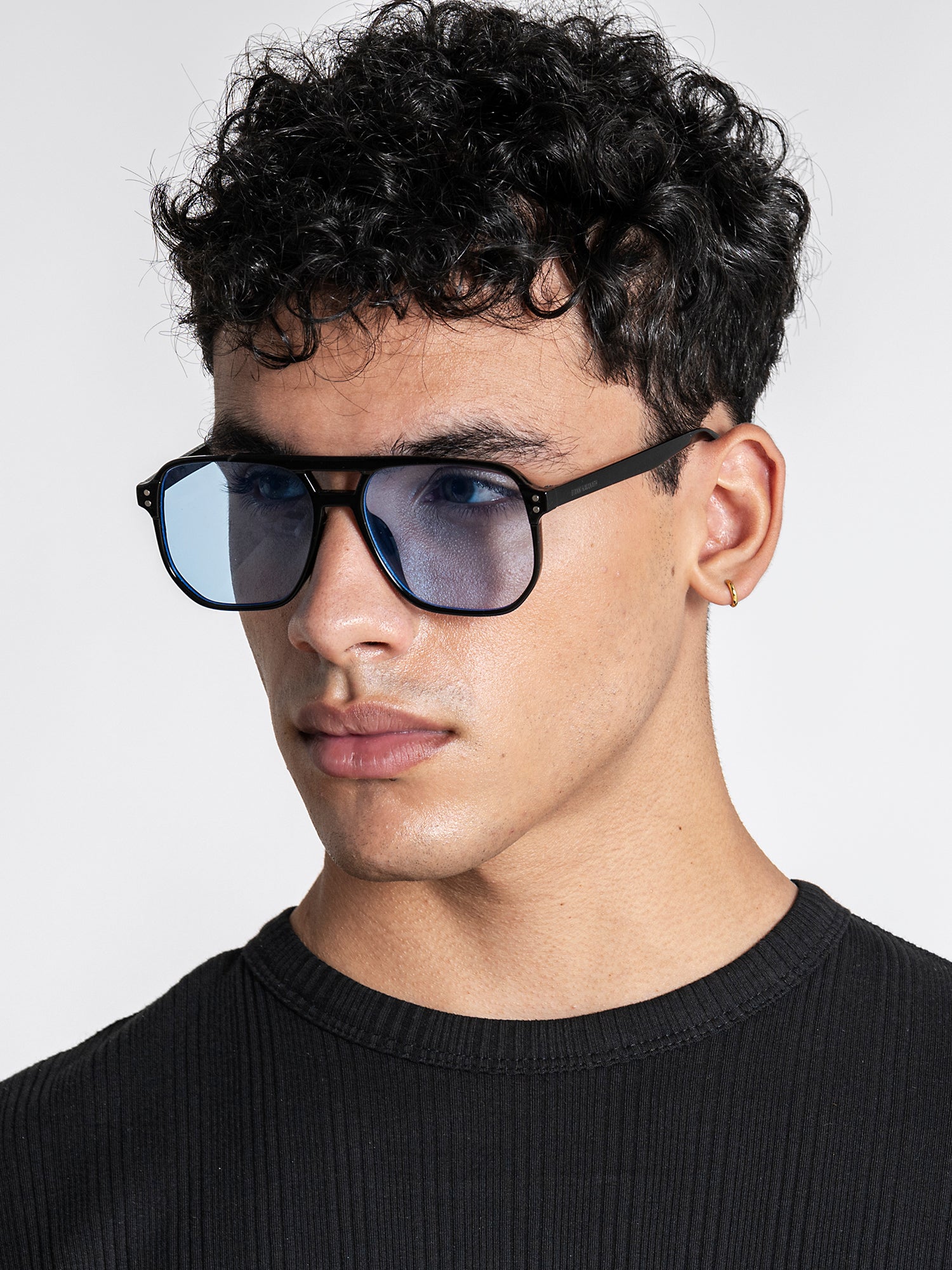 Blue Pilot Sunglasses