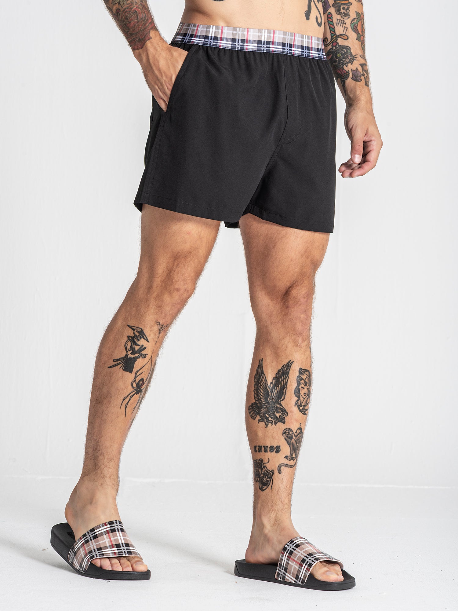 Black British Swimshorts