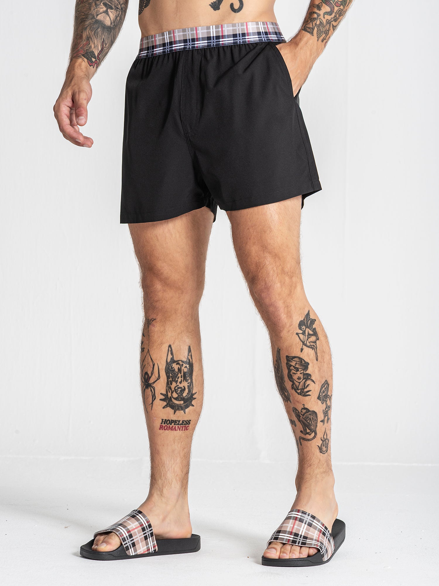 Black British Swimshorts