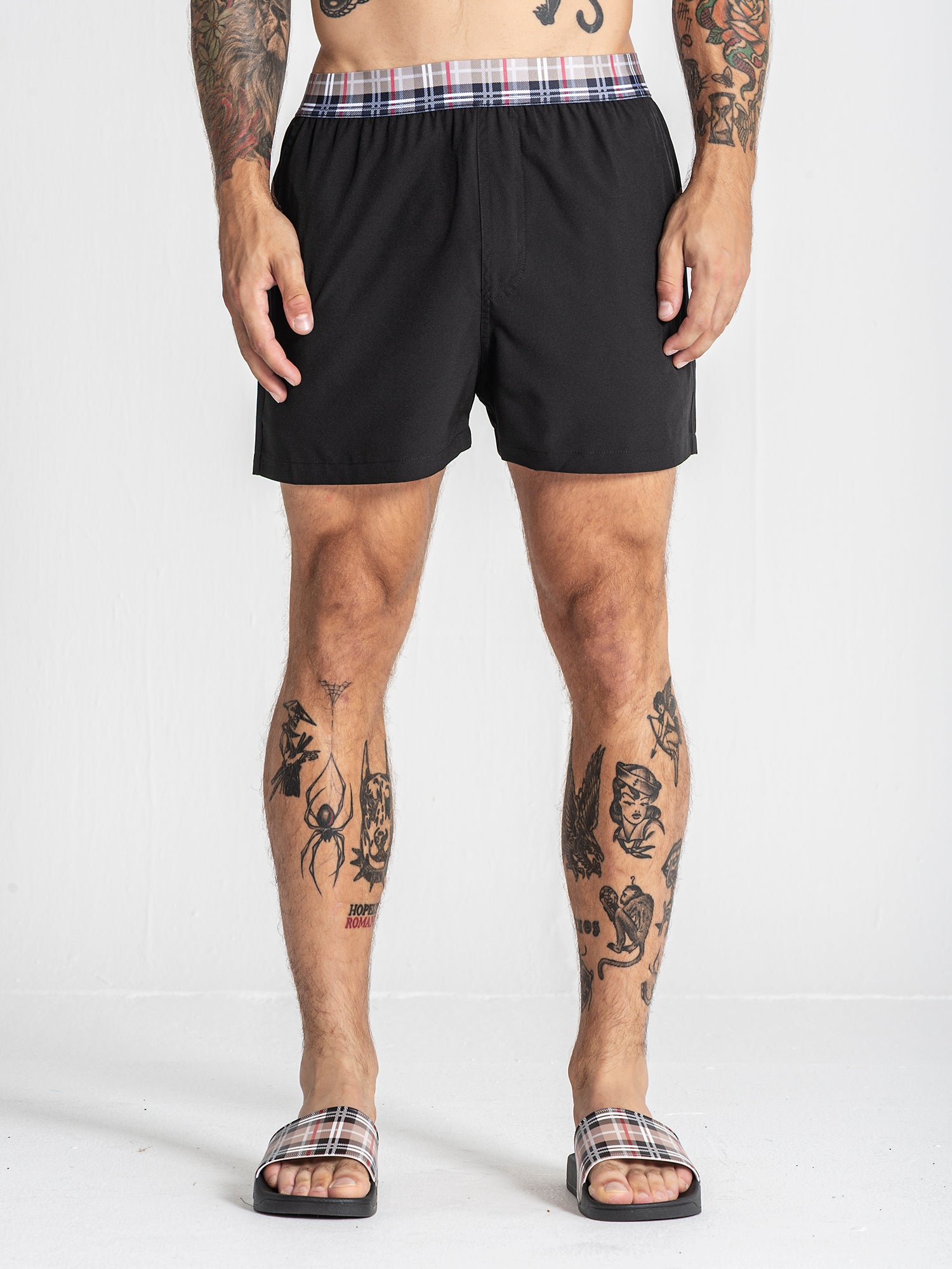 Black British Swimshorts