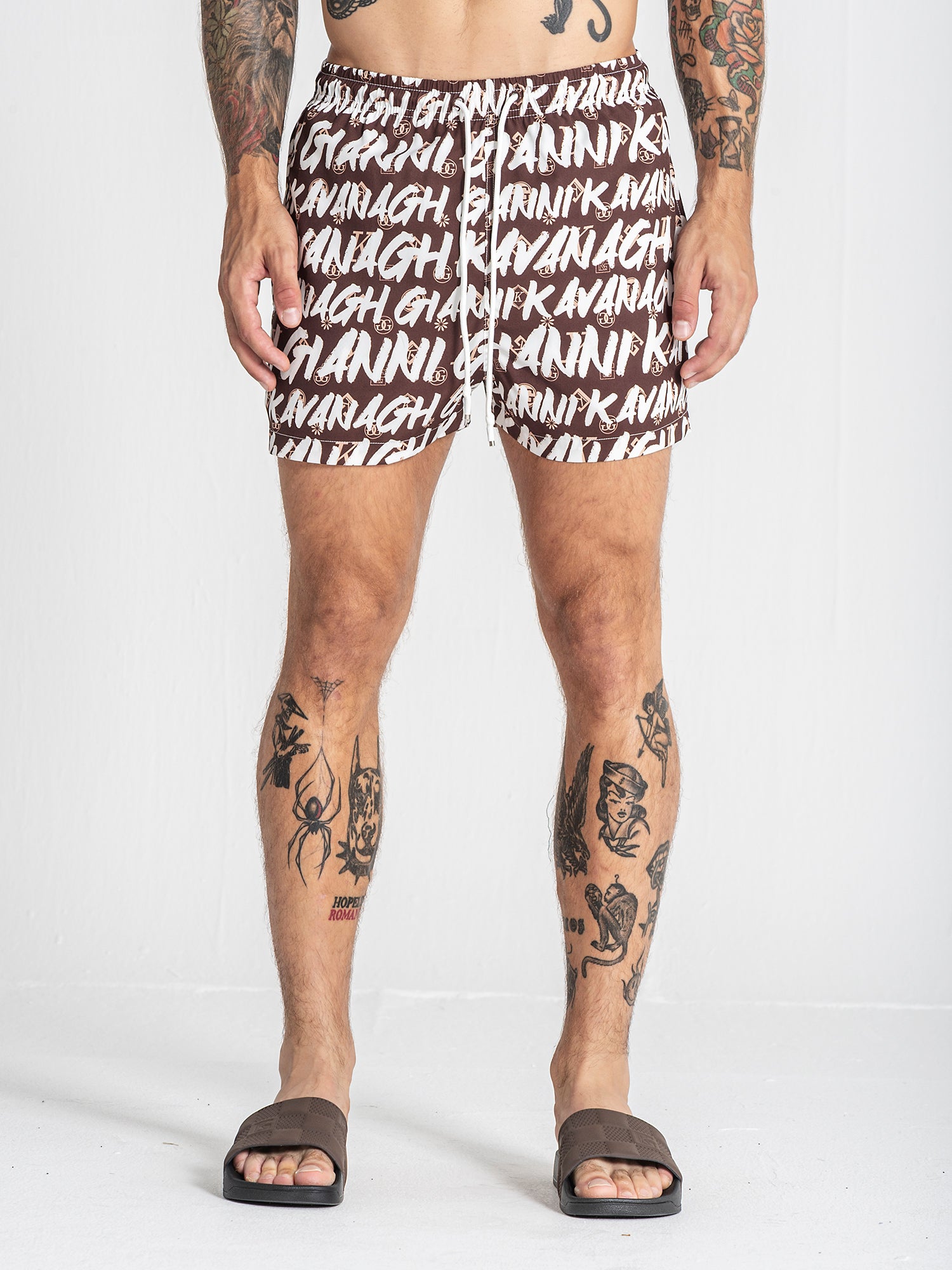 White Rebel Swimshorts