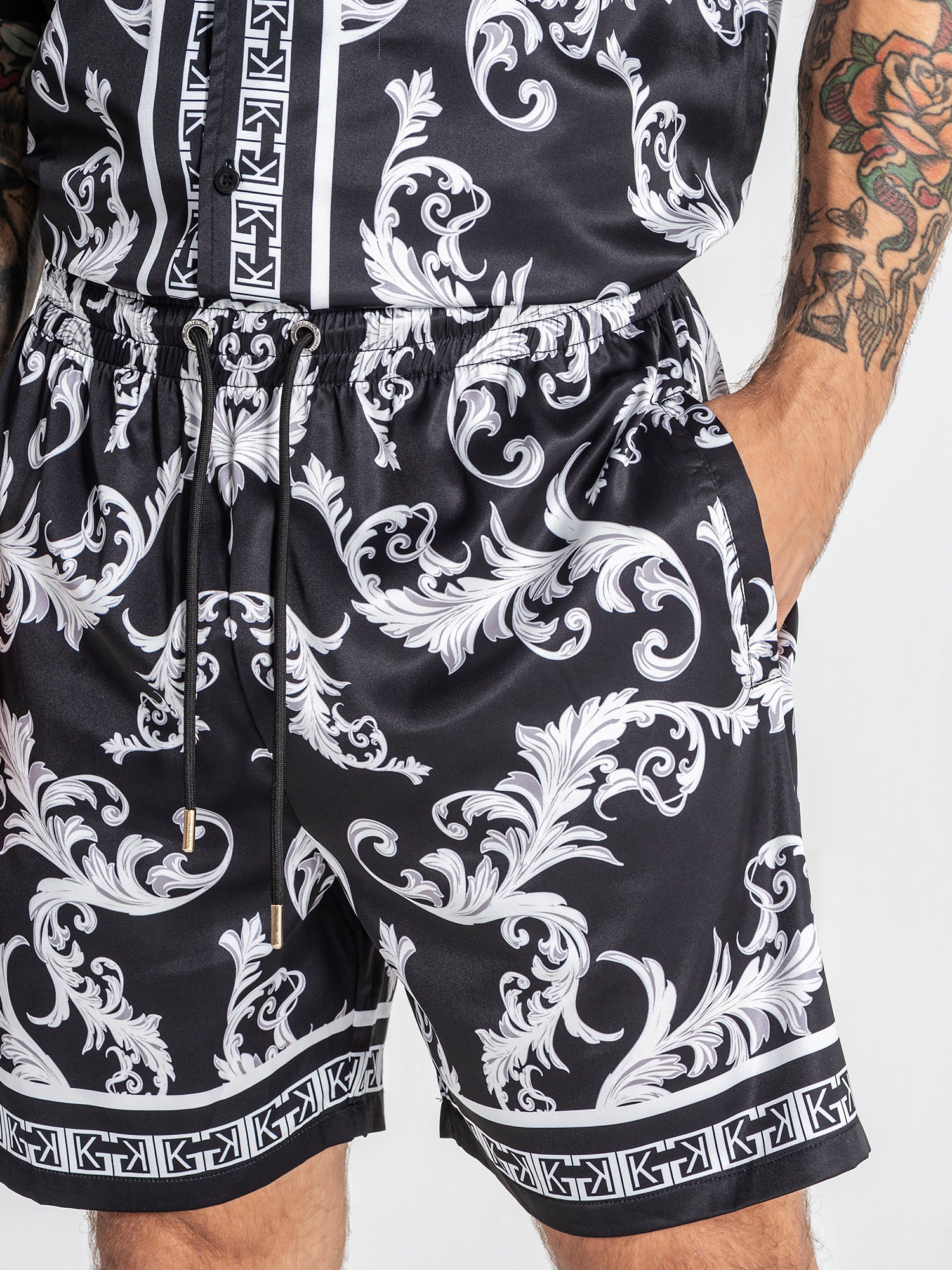 Black Majestic Satin Shorts