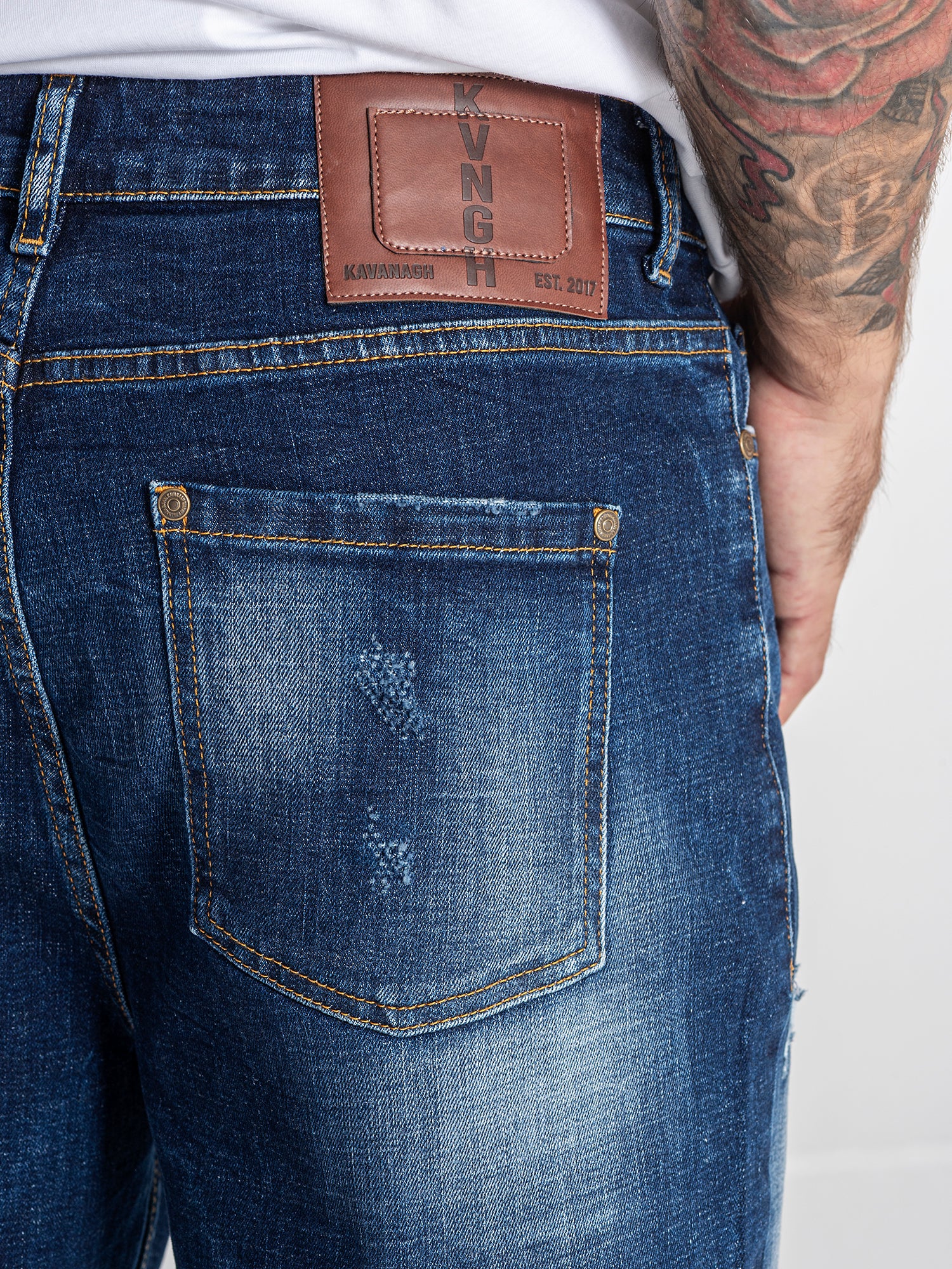 Dark Blue Rock Carrot Jeans