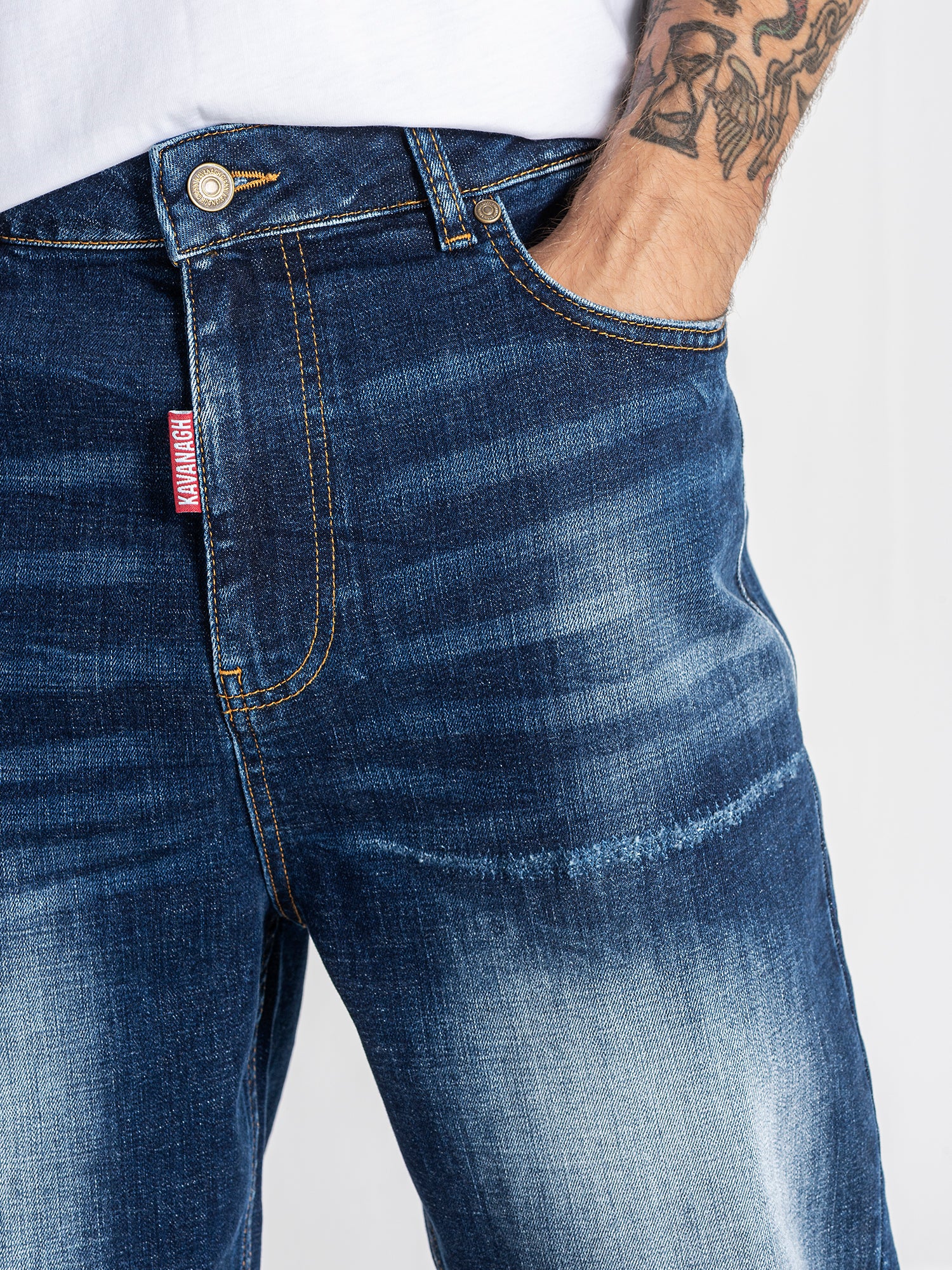 Dark Blue Rock Carrot Jeans