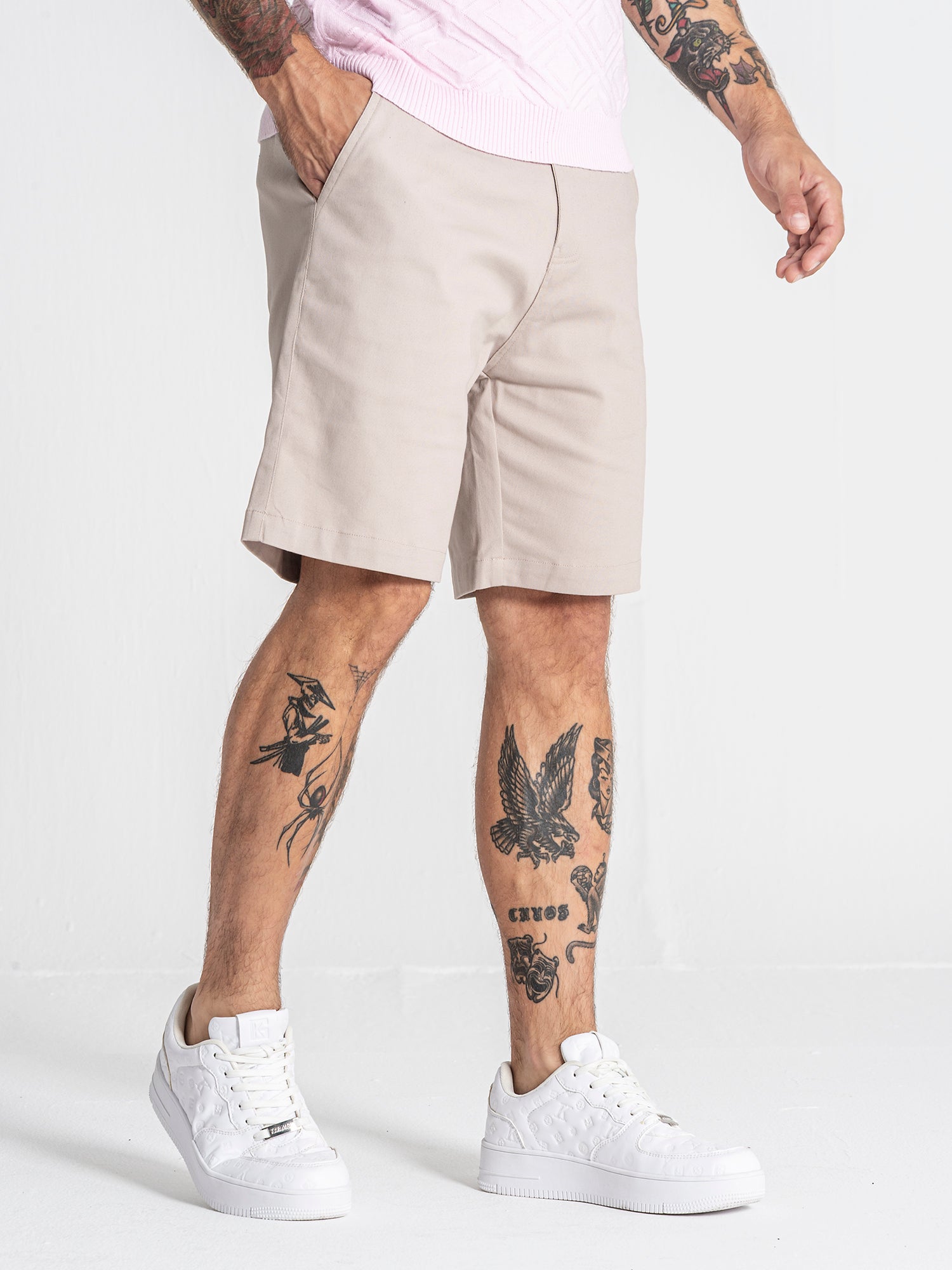 Beige GK Chino Shorts