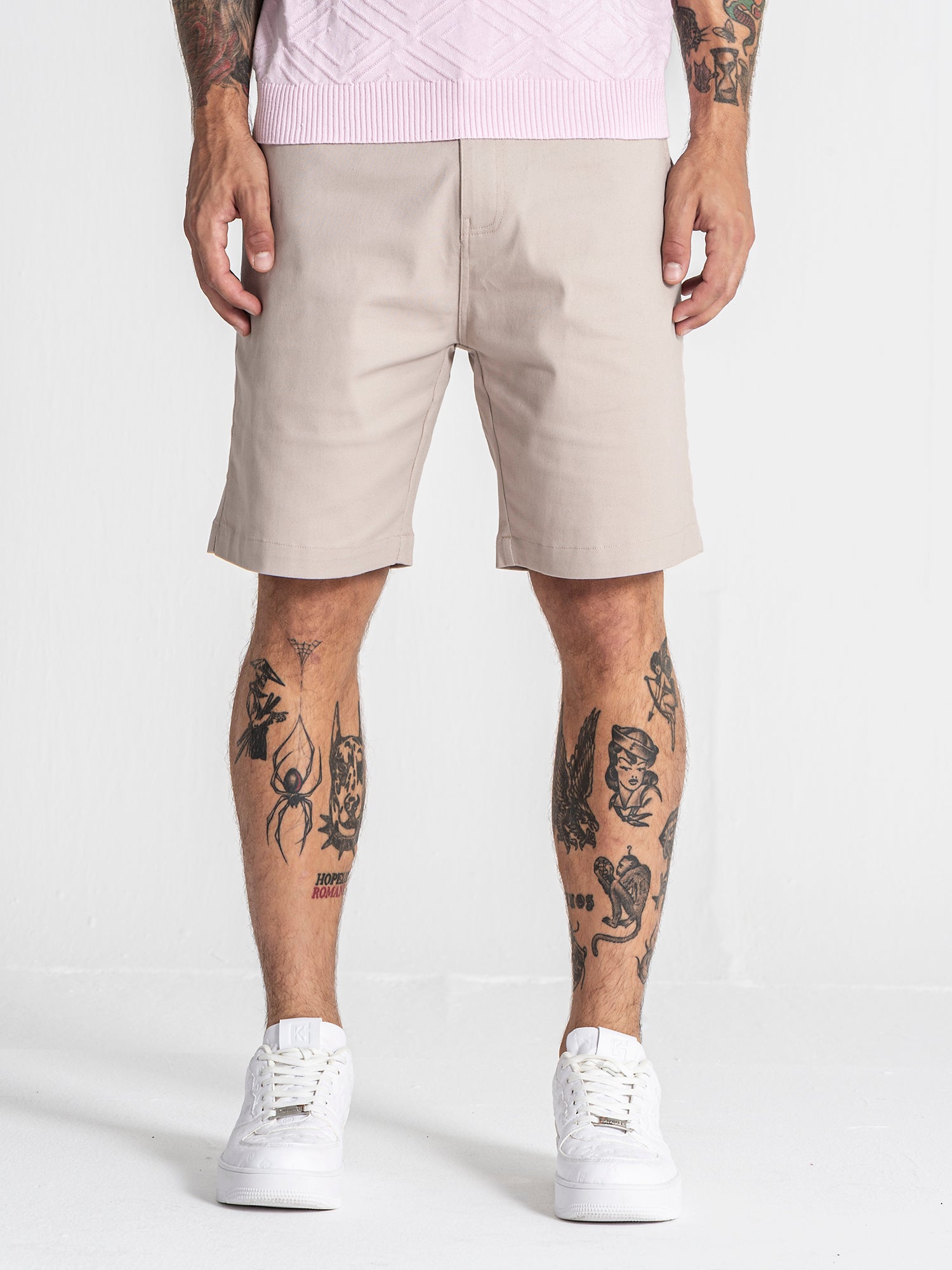 Beige GK Chino Shorts