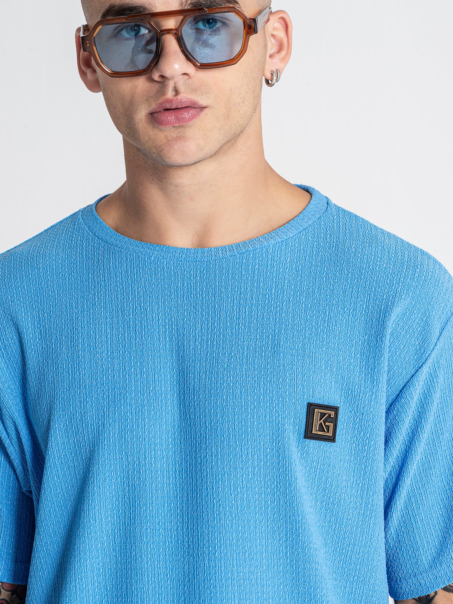 Light Blue Texture Tee