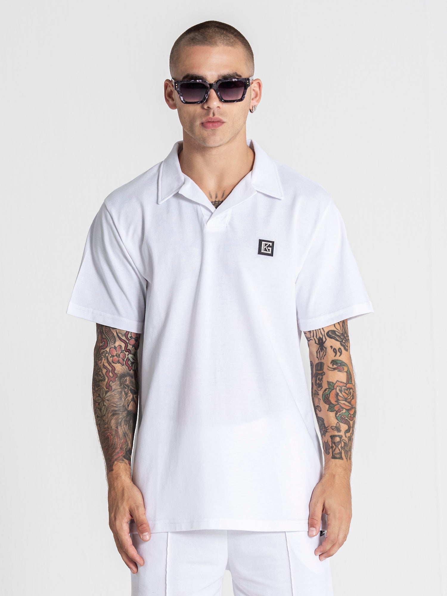 White GK Piquet Polo