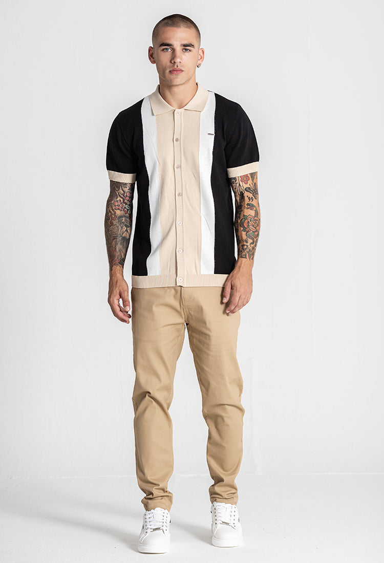 Black Tower Knit Shirt
