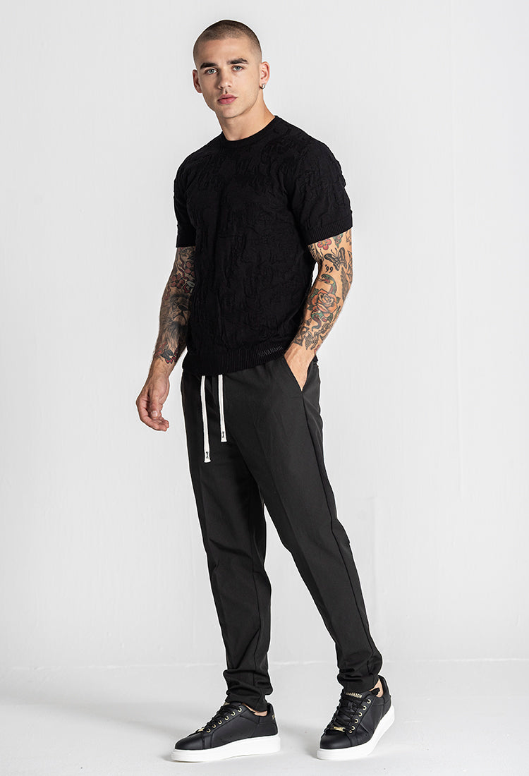 Black Majestic Knit Tee