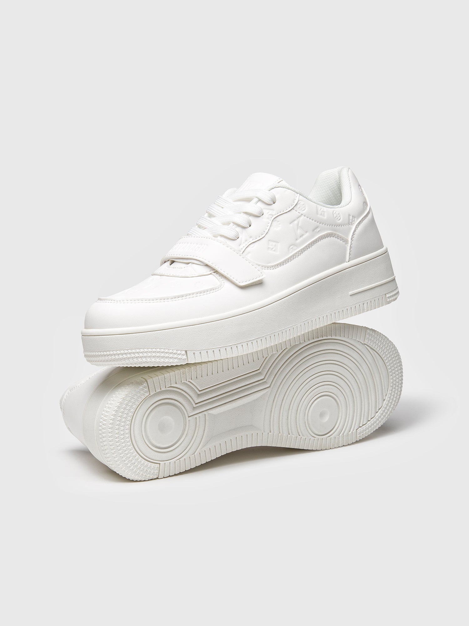 sneakers / White Logomania Velcro Sneakers