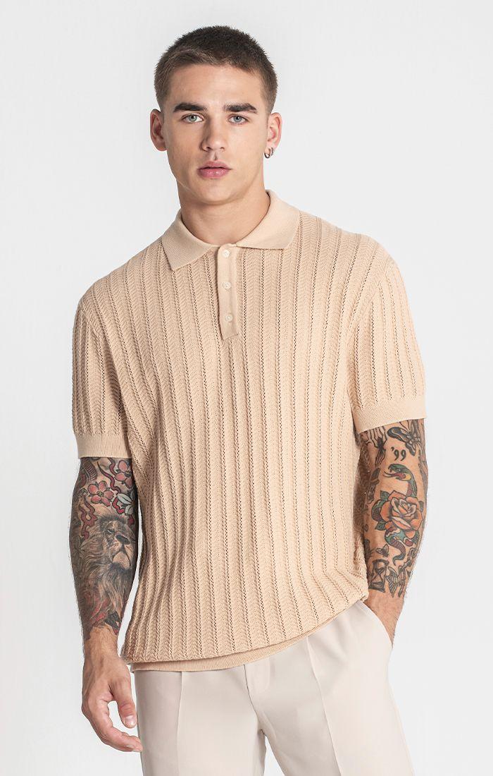 Beige GK Knit Polo