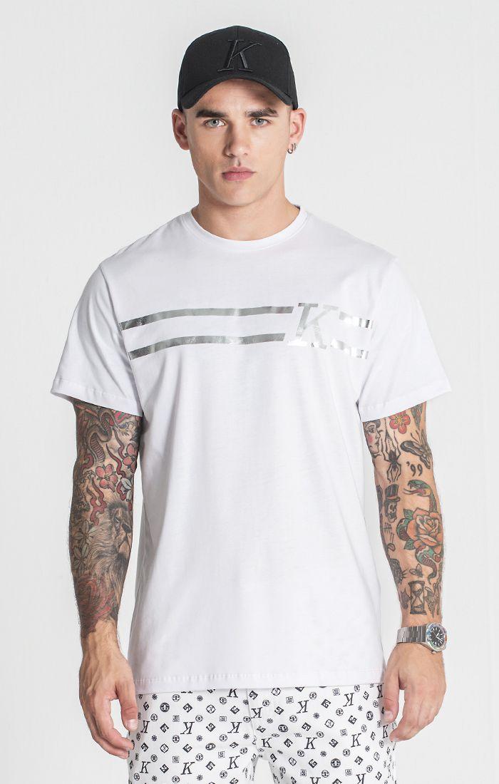 t-shirts / White K Foil Tee