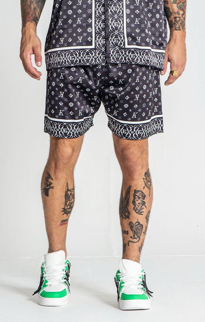 shorts / Black Mania Satin Shorts